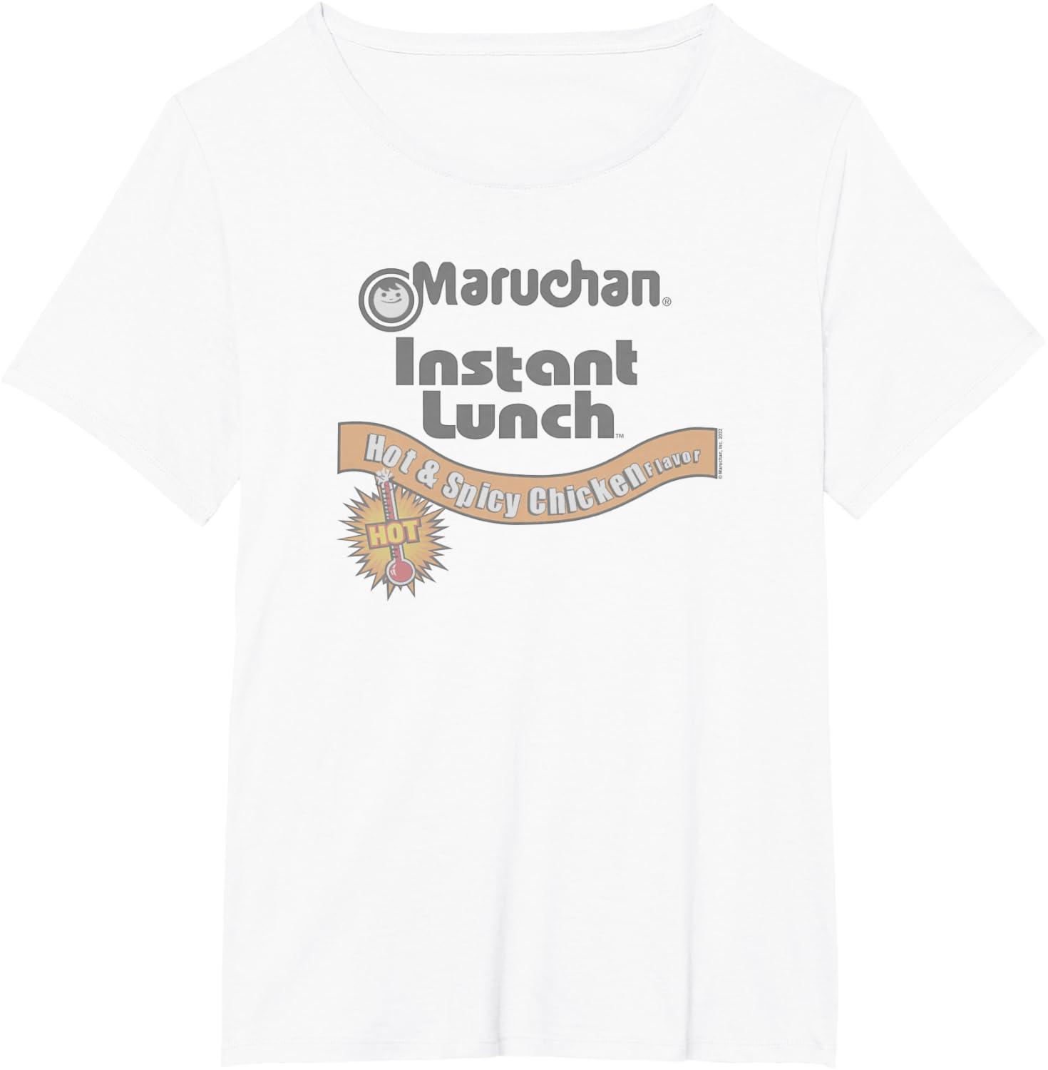 image:imageMaruchan Instant Lunch Hot amp Spicy Chicken Flavor Logo TShirtWhite