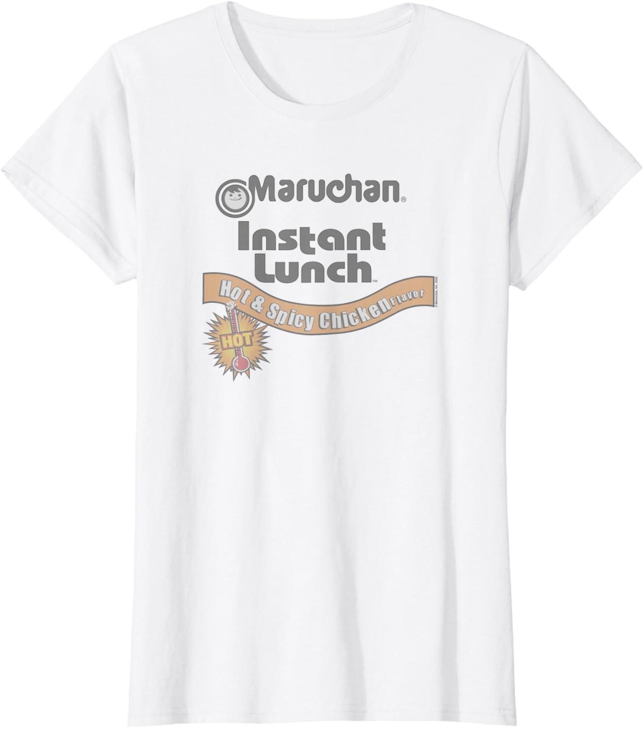 image:imageMaruchan Instant Lunch Hot amp Spicy Chicken Flavor Logo TShirtWhite