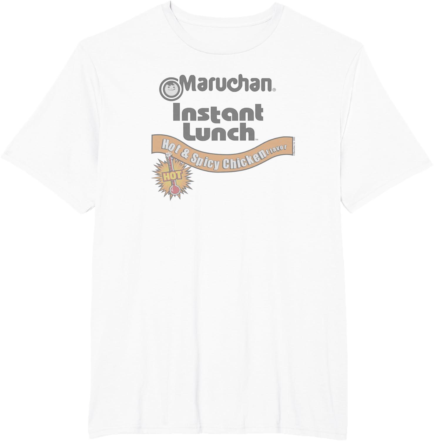 image:imageMaruchan Instant Lunch Hot amp Spicy Chicken Flavor Logo TShirtWhite