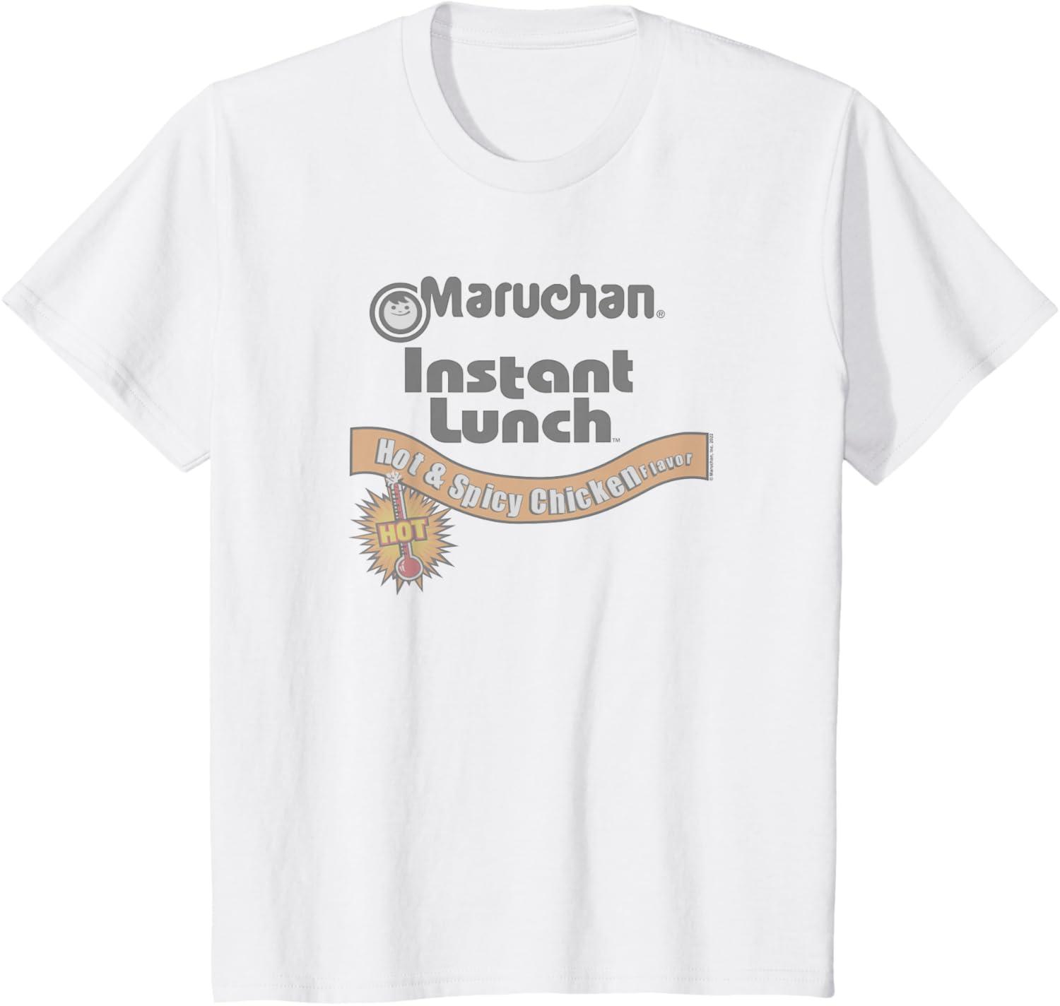 image:imageMaruchan Instant Lunch Hot amp Spicy Chicken Flavor Logo TShirtWhite