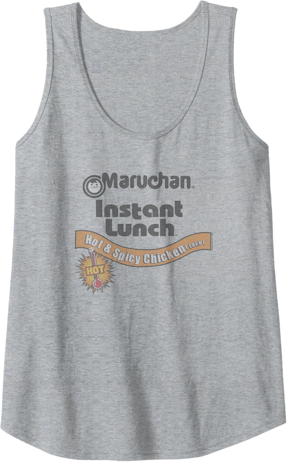 image:imageMaruchan Instant Lunch Hot amp Spicy Chicken Flavor Logo Tank TopHeather Grey