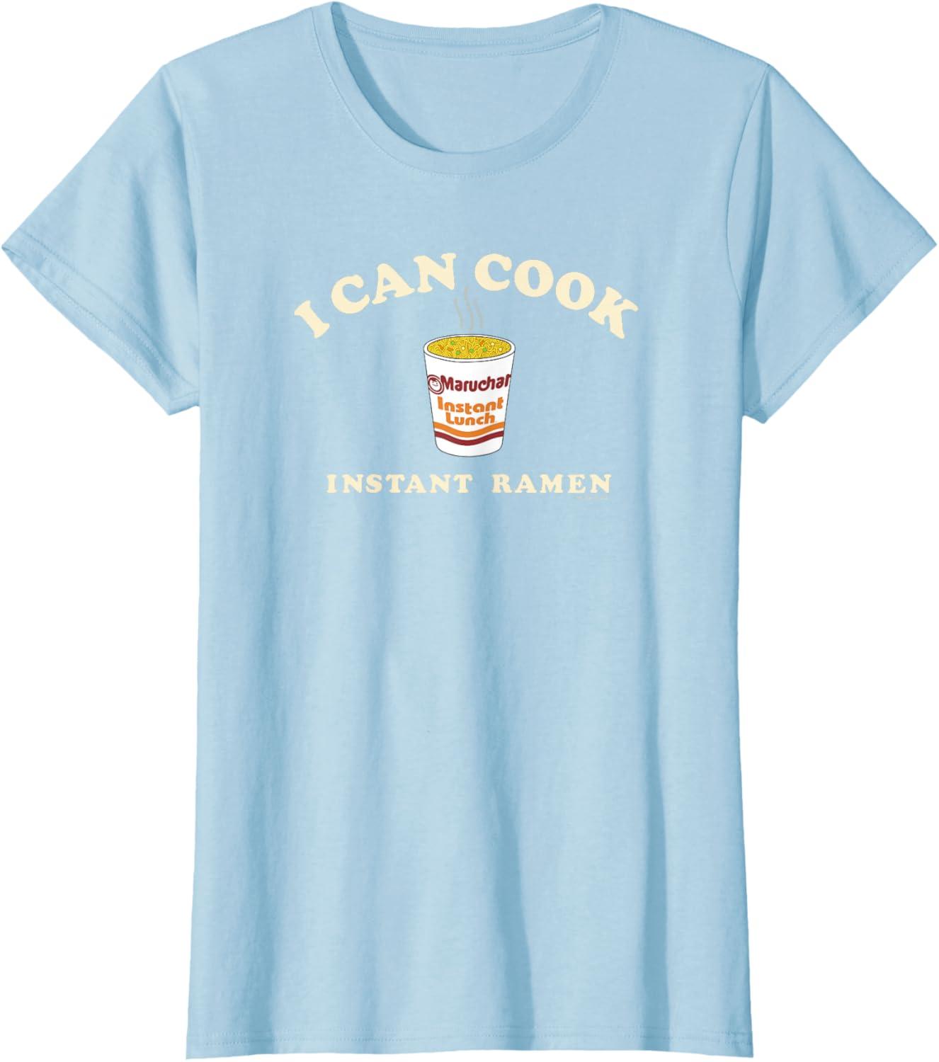 image:imageMaruchan Instant Lunch I Can Cook Instant Ramen Cup Logo TShirtBaby Blue