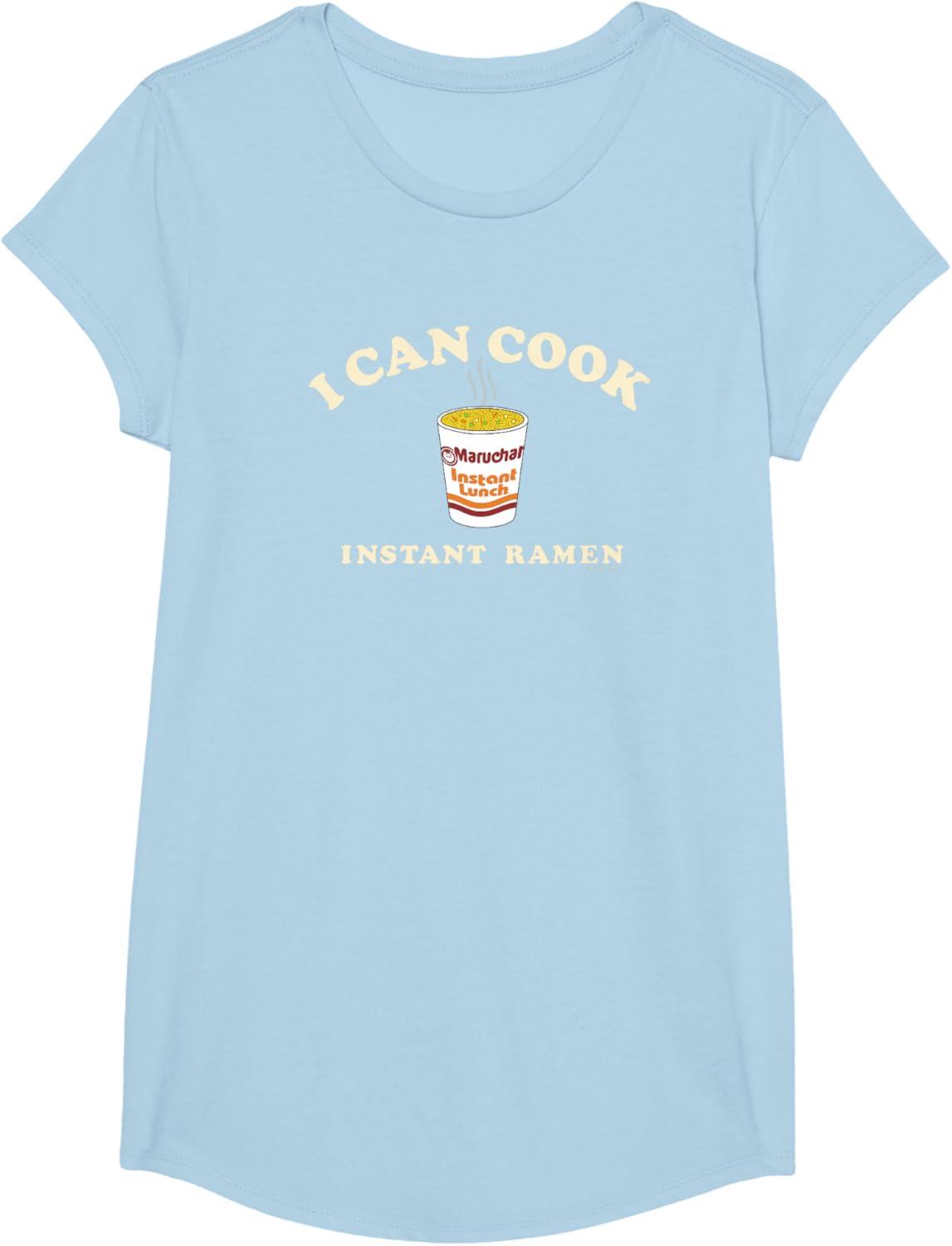 image:imageMaruchan Instant Lunch I Can Cook Instant Ramen Cup Logo TShirtBaby Blue