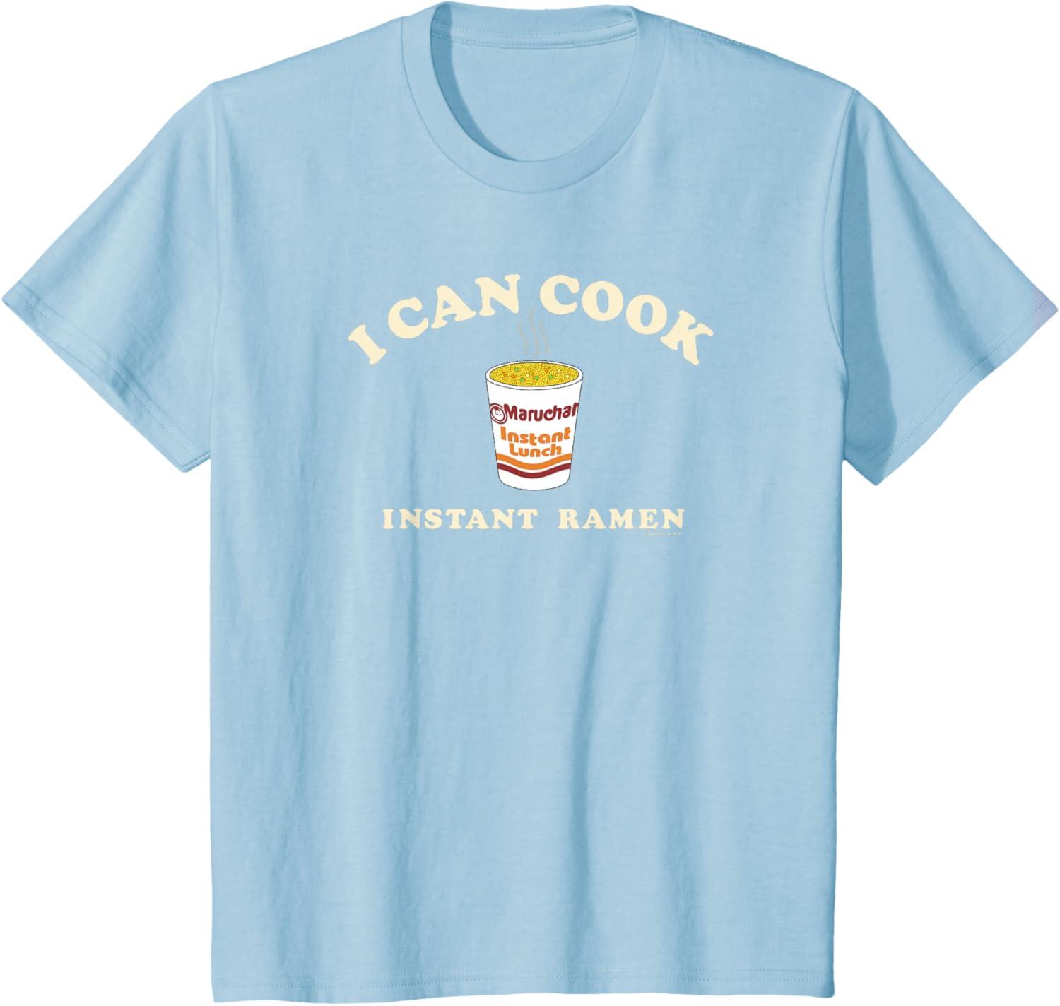 image:imageMaruchan Instant Lunch I Can Cook Instant Ramen Cup Logo TShirtBaby Blue