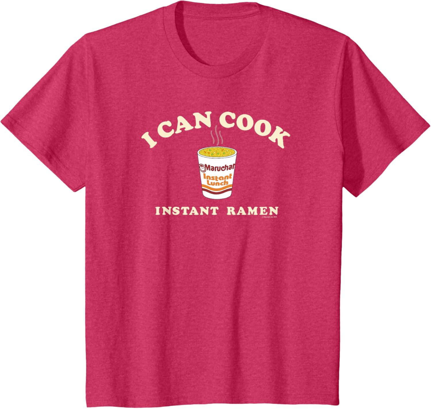 image:imageMaruchan Instant Lunch I Can Cook Instant Ramen Cup Logo TShirtRed Heather