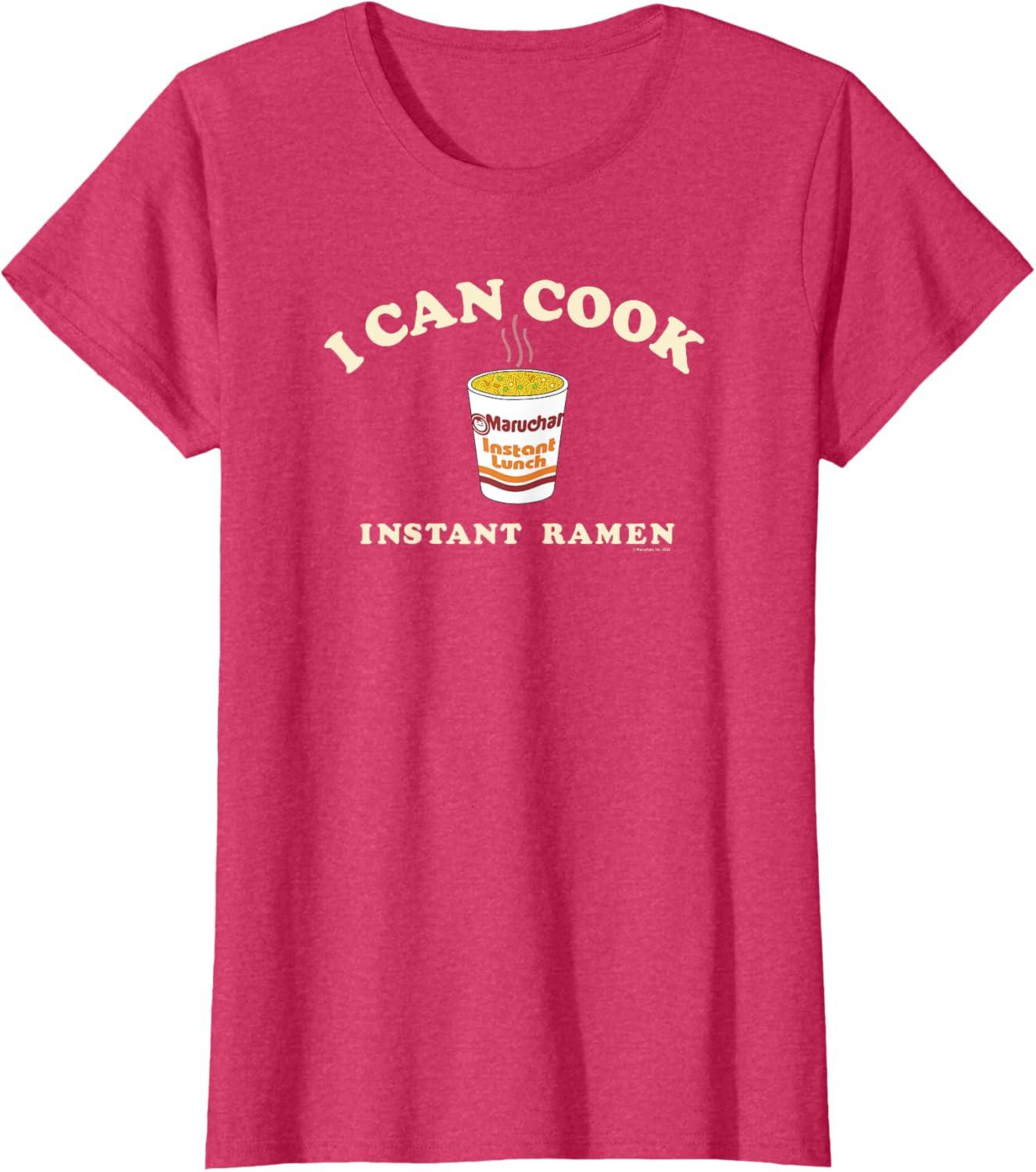 image:imageMaruchan Instant Lunch I Can Cook Instant Ramen Cup Logo TShirtRed Heather