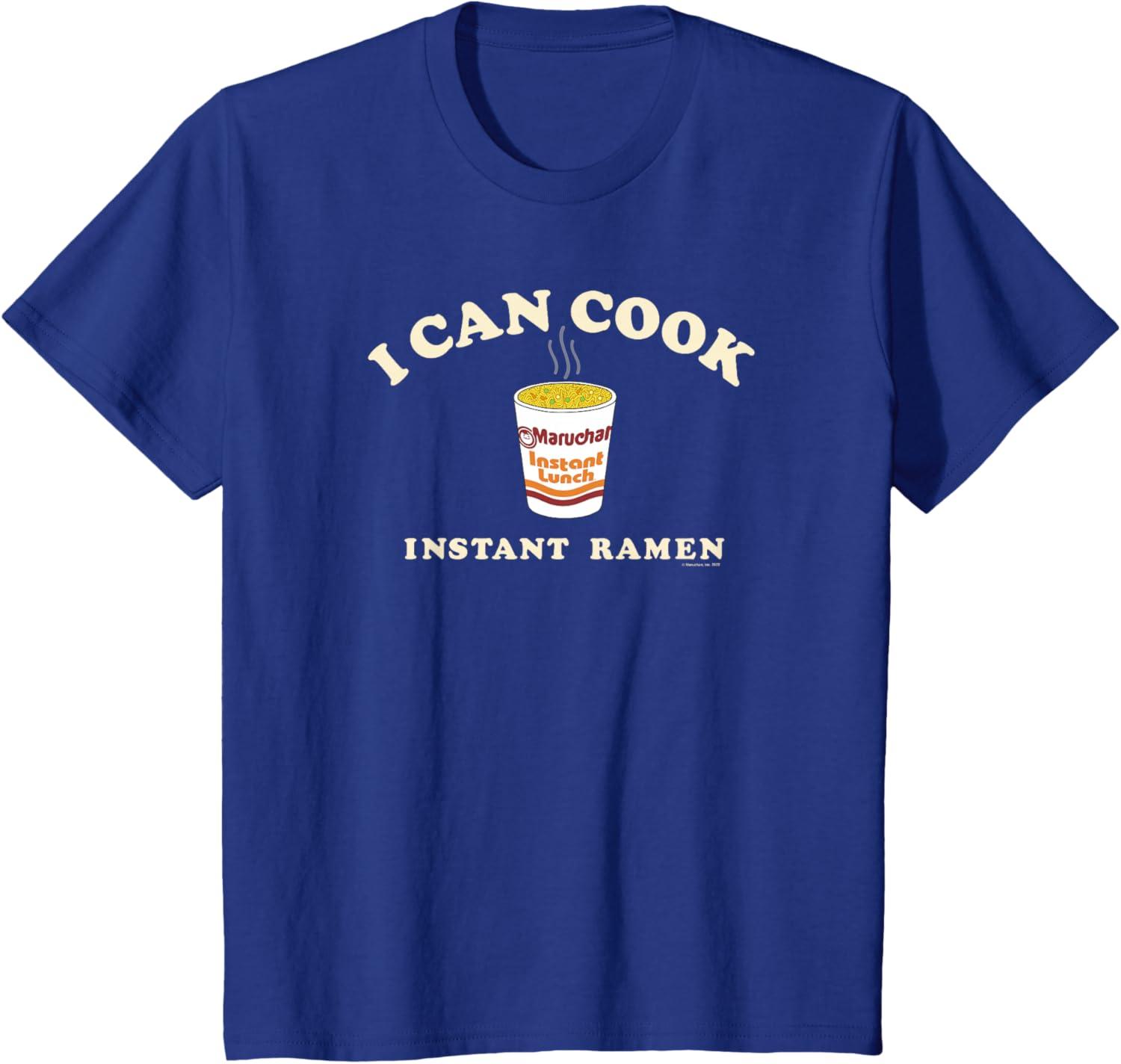 image:imageMaruchan Instant Lunch I Can Cook Instant Ramen Cup Logo TShirtRoyal Blue