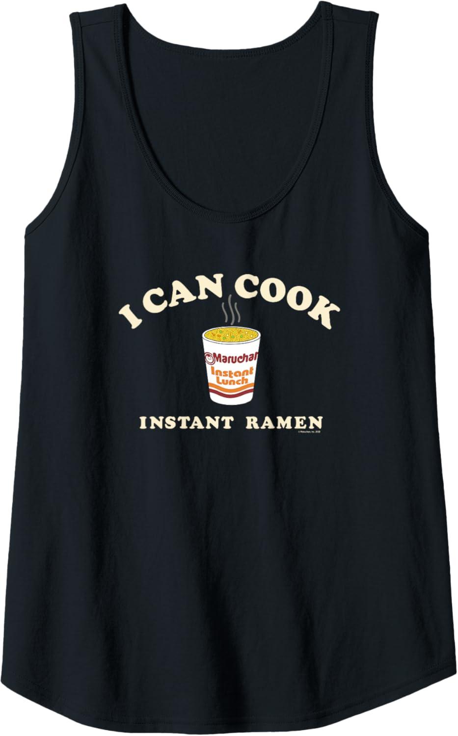 image:imageMaruchan Instant Lunch I Can Cook Instant Ramen Cup Logo Tank TopBlack