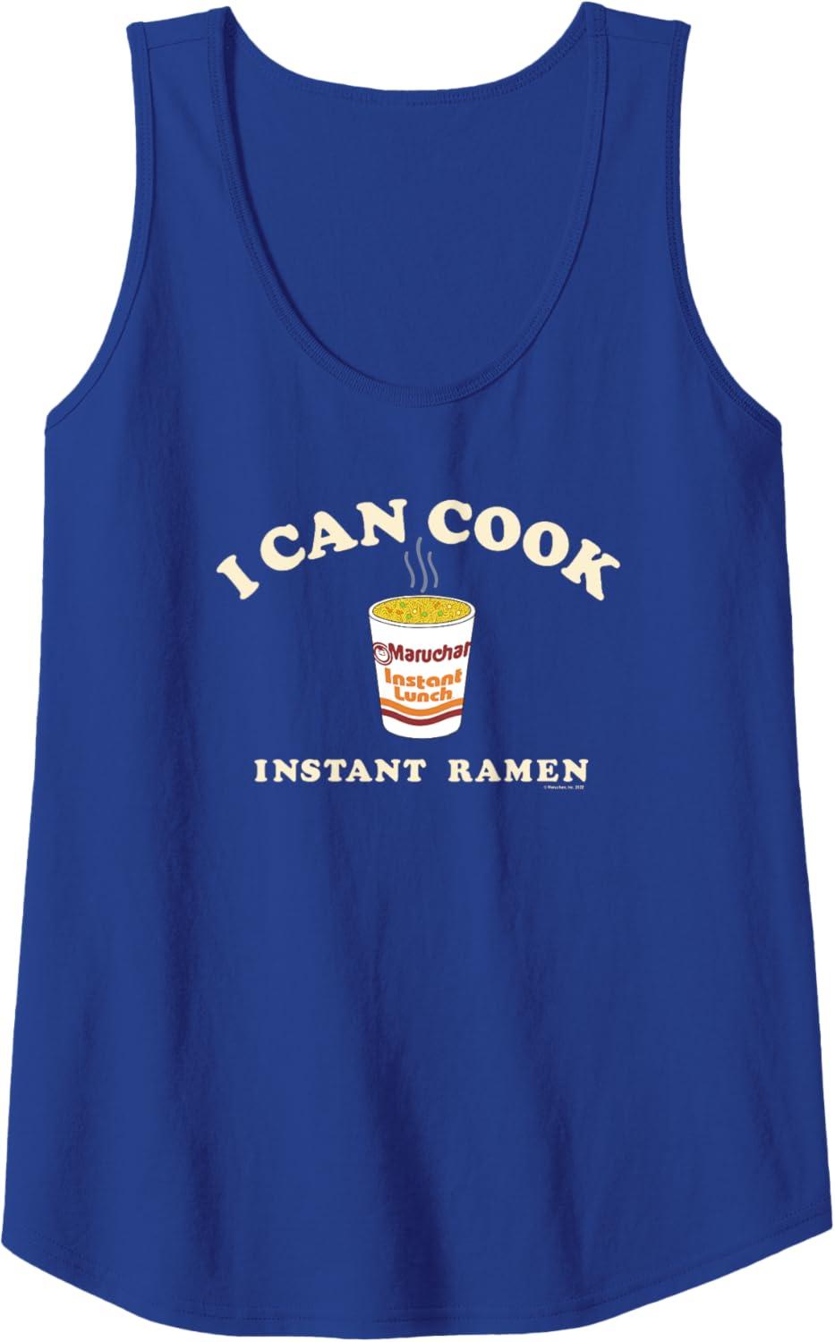 image:imageMaruchan Instant Lunch I Can Cook Instant Ramen Cup Logo Tank TopRoyal Blue
