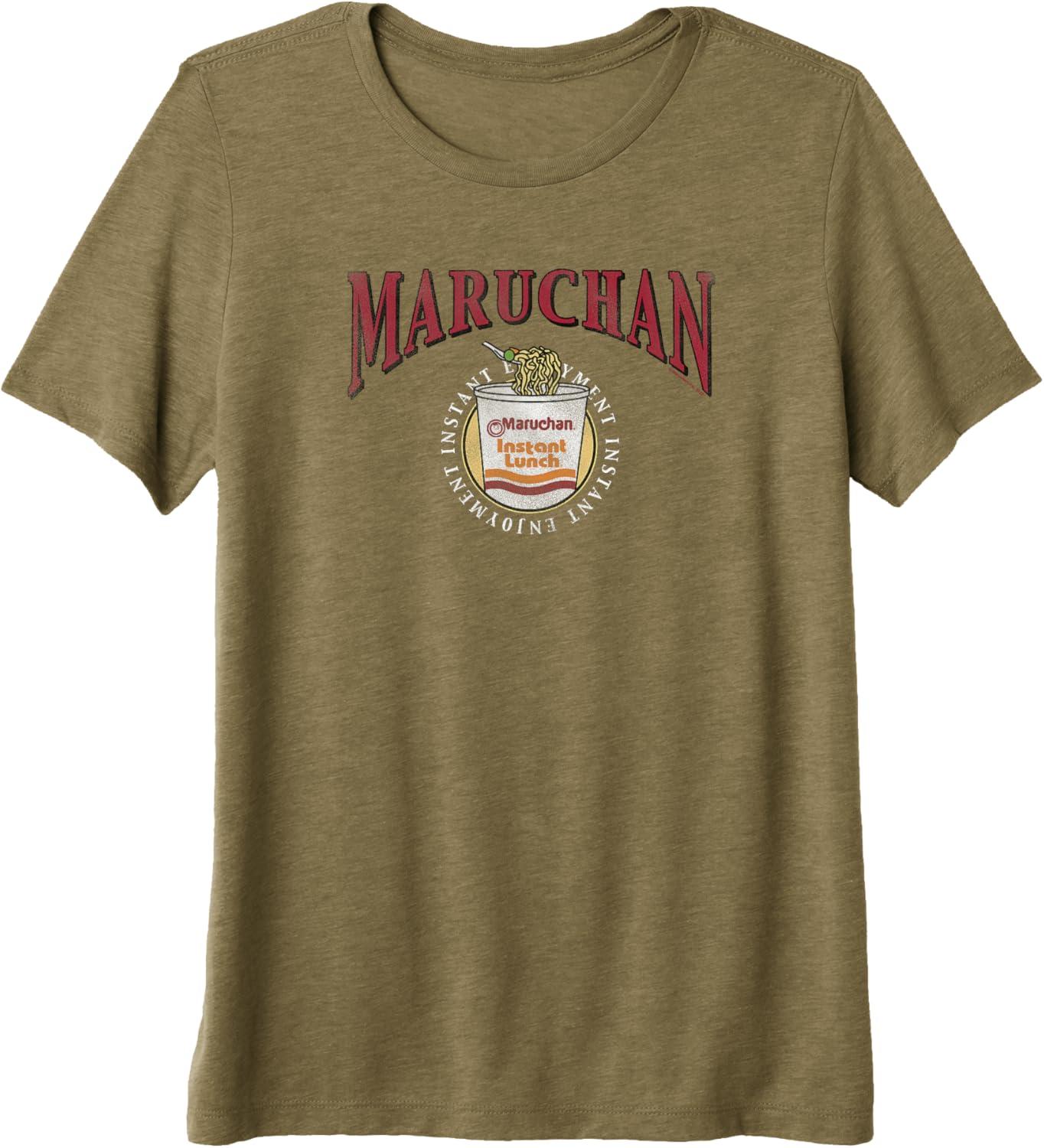 image:imageMaruchan Instant Lunch Instant Enjoyment Logo Premium TriBlend TShirtOlive Green