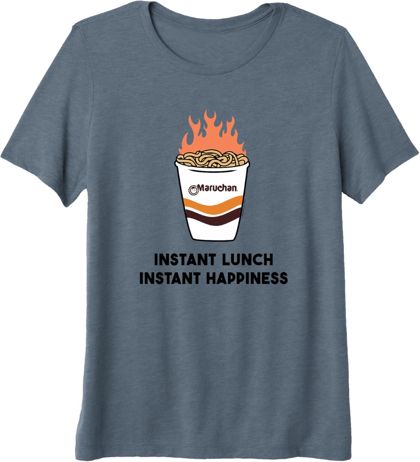 image:imageMaruchan Instant Lunch Instant Happiness Fiery Noodles Premium TriBlend TShirtSlate Grey