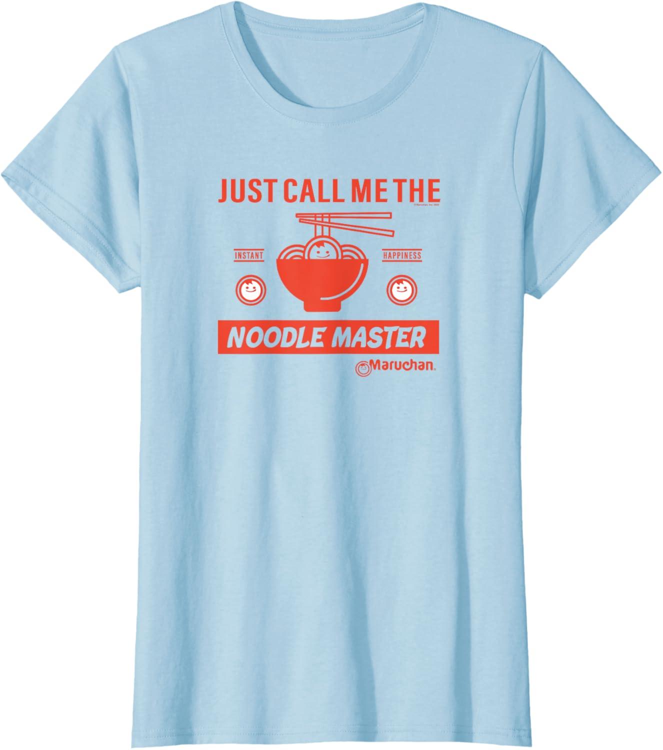 image:imageMaruchan Instant Lunch Just Call Me The Noodle Master TShirtBaby Blue