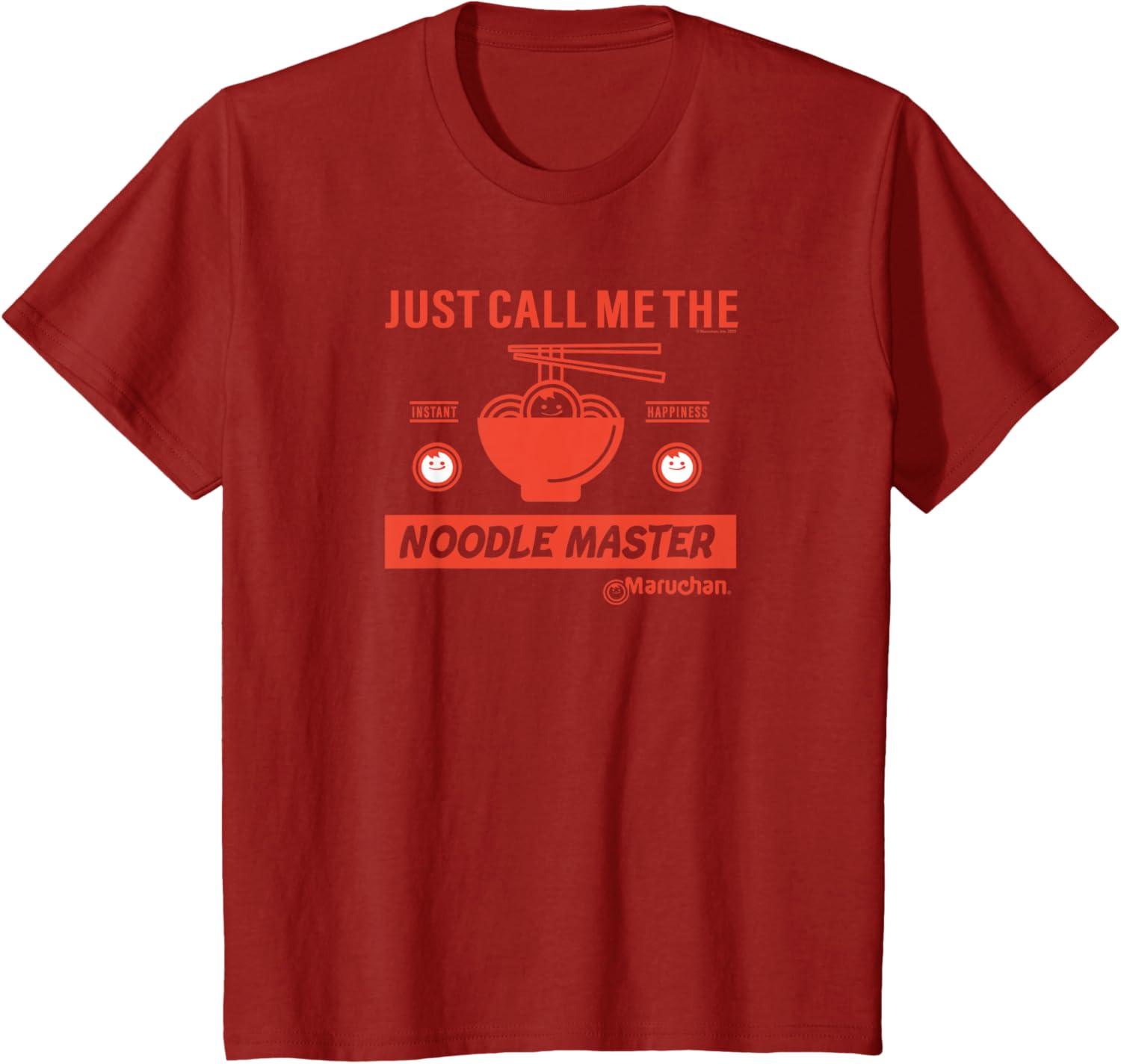 image:imageMaruchan Instant Lunch Just Call Me The Noodle Master TShirtCranberry Red