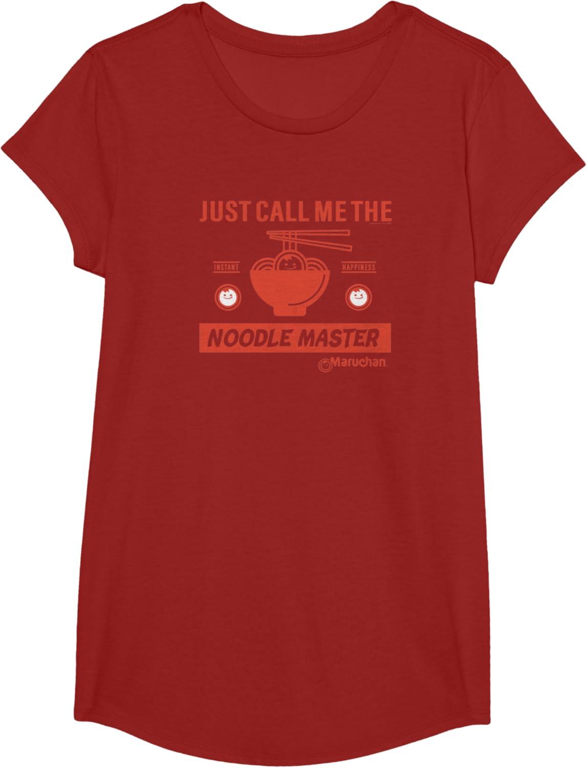 image:imageMaruchan Instant Lunch Just Call Me The Noodle Master TShirtCranberry Red