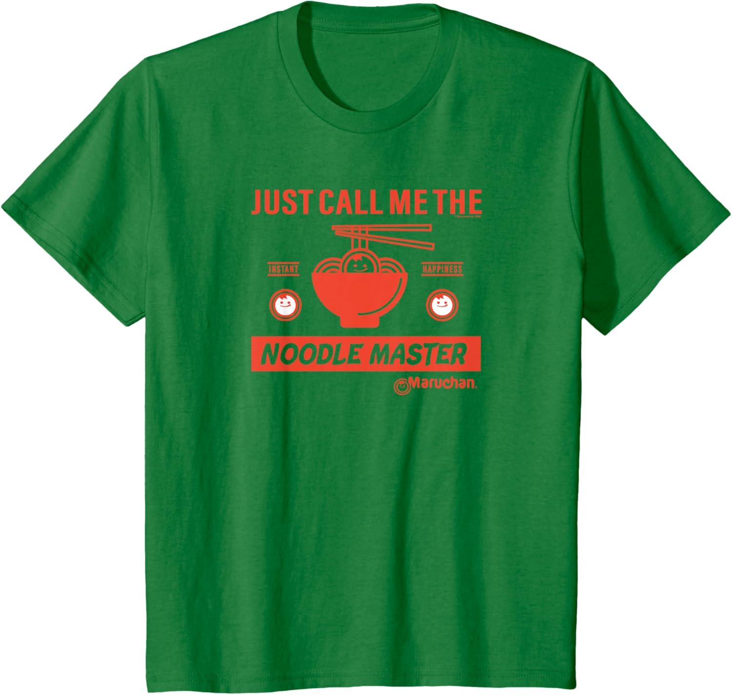image:imageMaruchan Instant Lunch Just Call Me The Noodle Master TShirtKelly Green