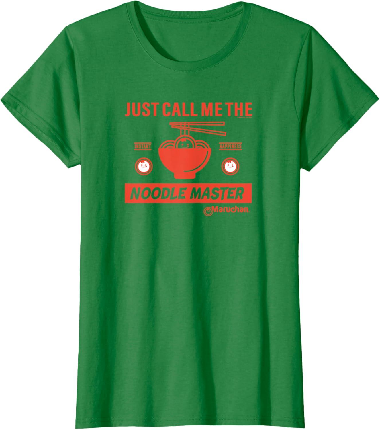 image:imageMaruchan Instant Lunch Just Call Me The Noodle Master TShirtKelly Green