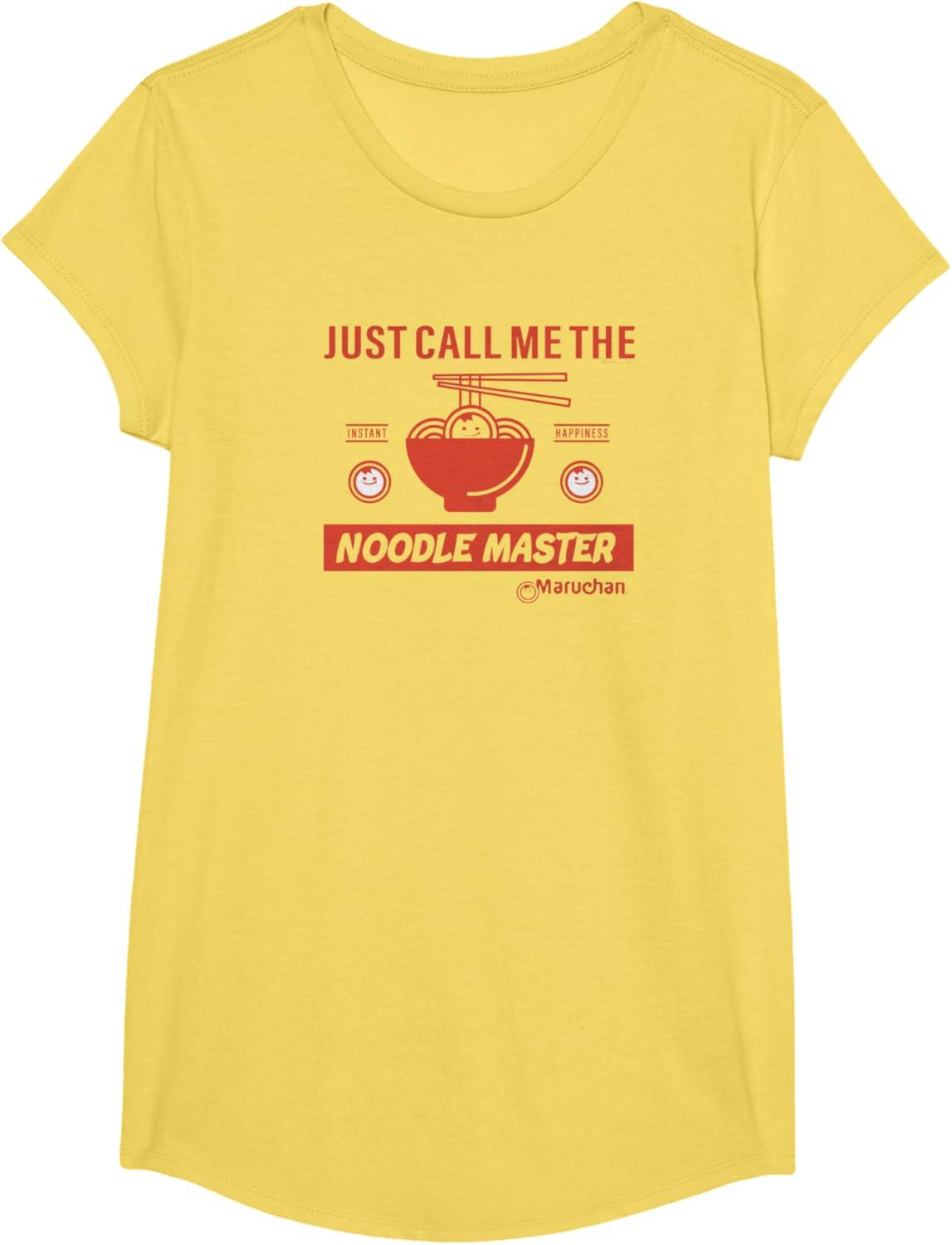 image:imageMaruchan Instant Lunch Just Call Me The Noodle Master TShirtLemon Yellow