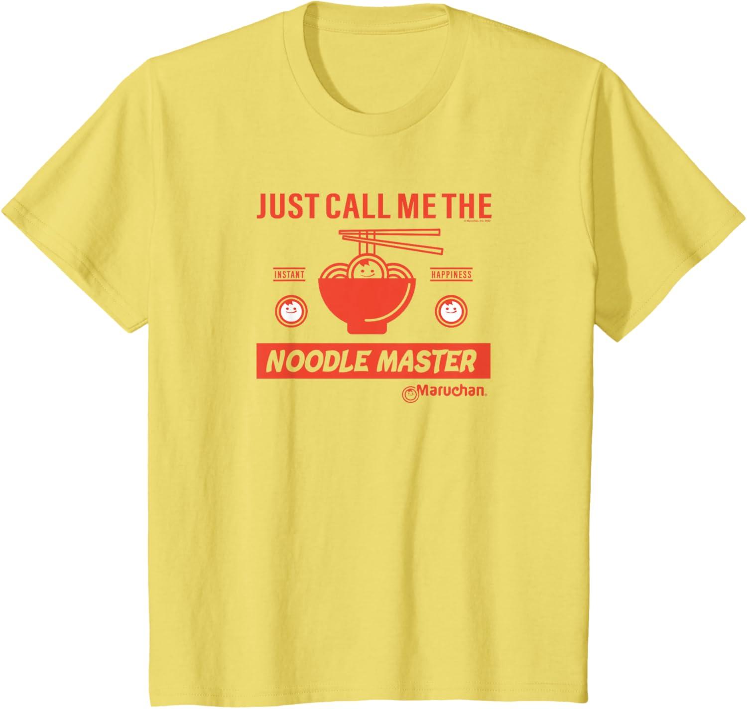 image:imageMaruchan Instant Lunch Just Call Me The Noodle Master TShirtLemon Yellow