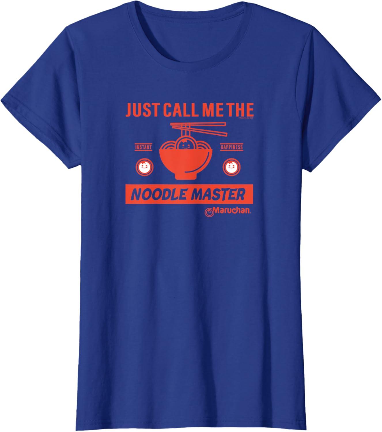 image:imageMaruchan Instant Lunch Just Call Me The Noodle Master TShirtRoyal Blue