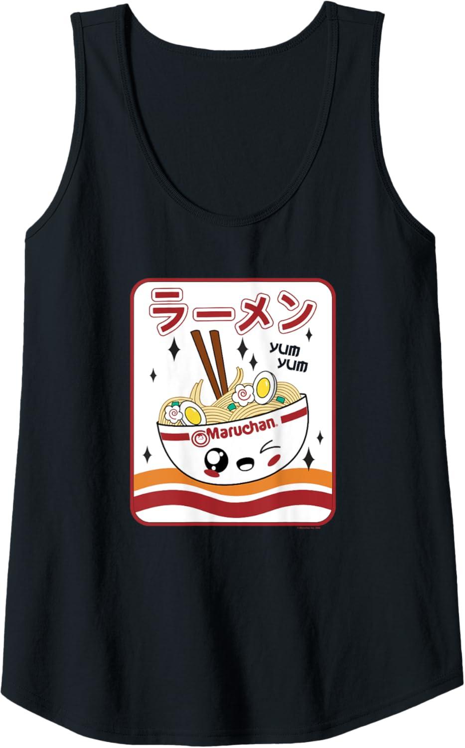 image:imageMaruchan Instant Lunch Kawaii Katakana Ramen Bowl Portrait Tank TopBlack