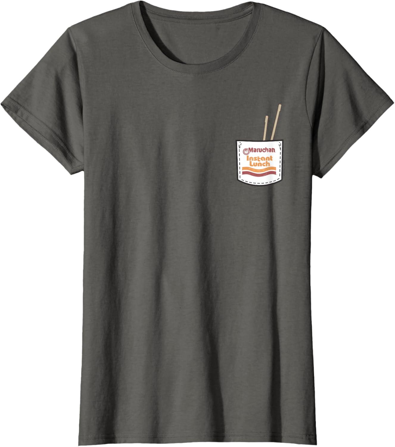 image:imageMaruchan Instant Lunch Pocket Chop Sticks TShirtAsphalt Grey