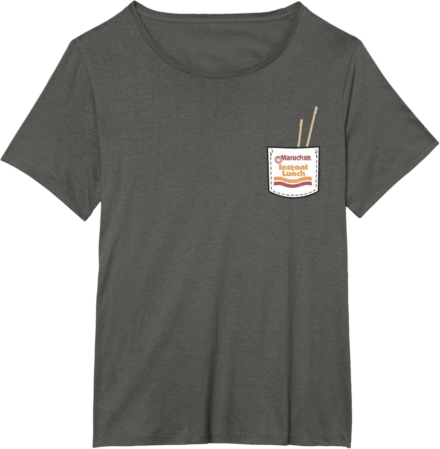 image:imageMaruchan Instant Lunch Pocket Chop Sticks TShirtAsphalt Grey