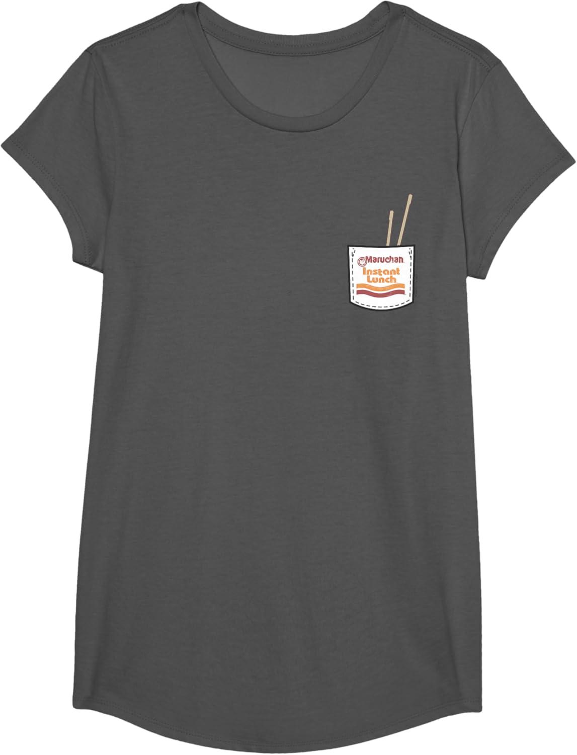 image:imageMaruchan Instant Lunch Pocket Chop Sticks TShirtAsphalt Grey