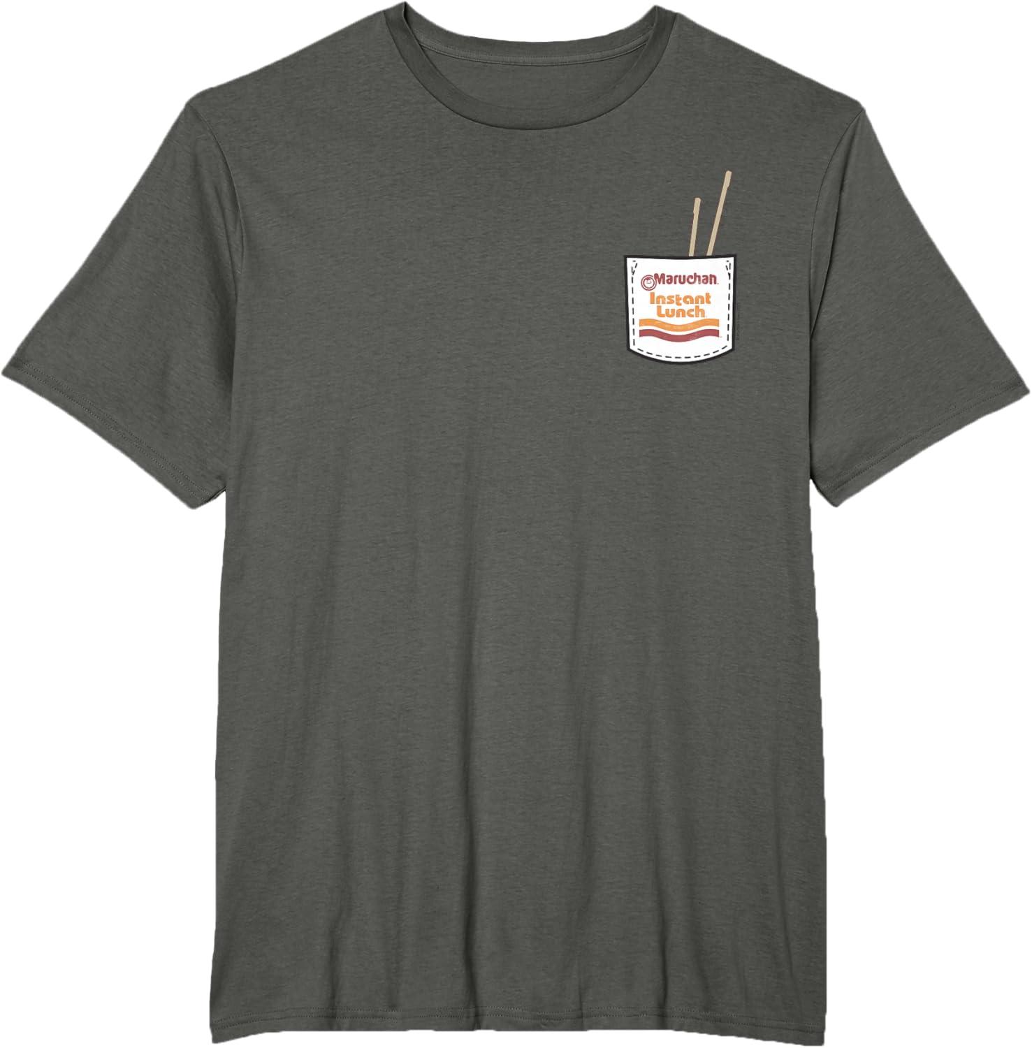 image:imageMaruchan Instant Lunch Pocket Chop Sticks TShirtAsphalt Grey