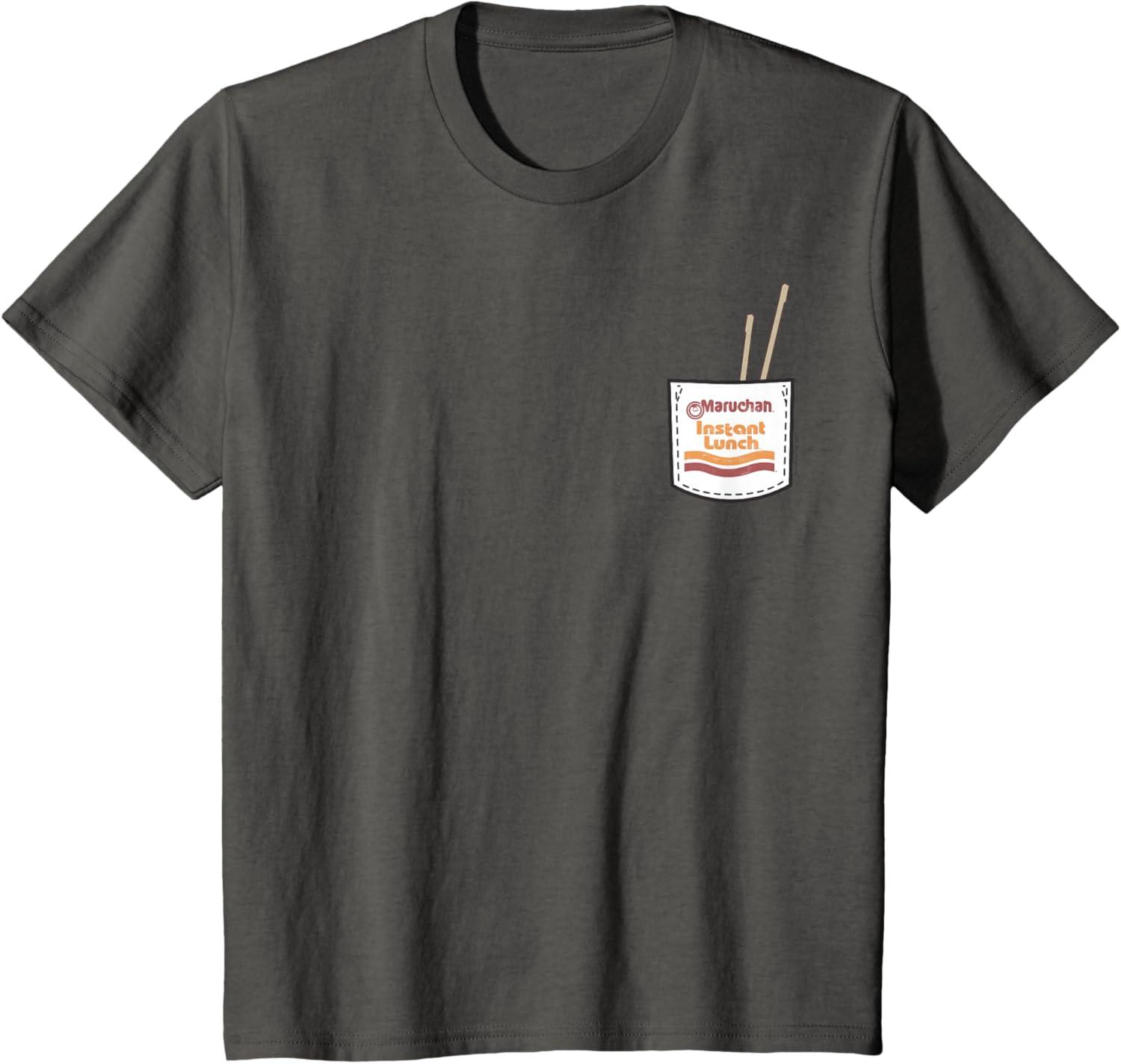 image:imageMaruchan Instant Lunch Pocket Chop Sticks TShirtAsphalt Grey