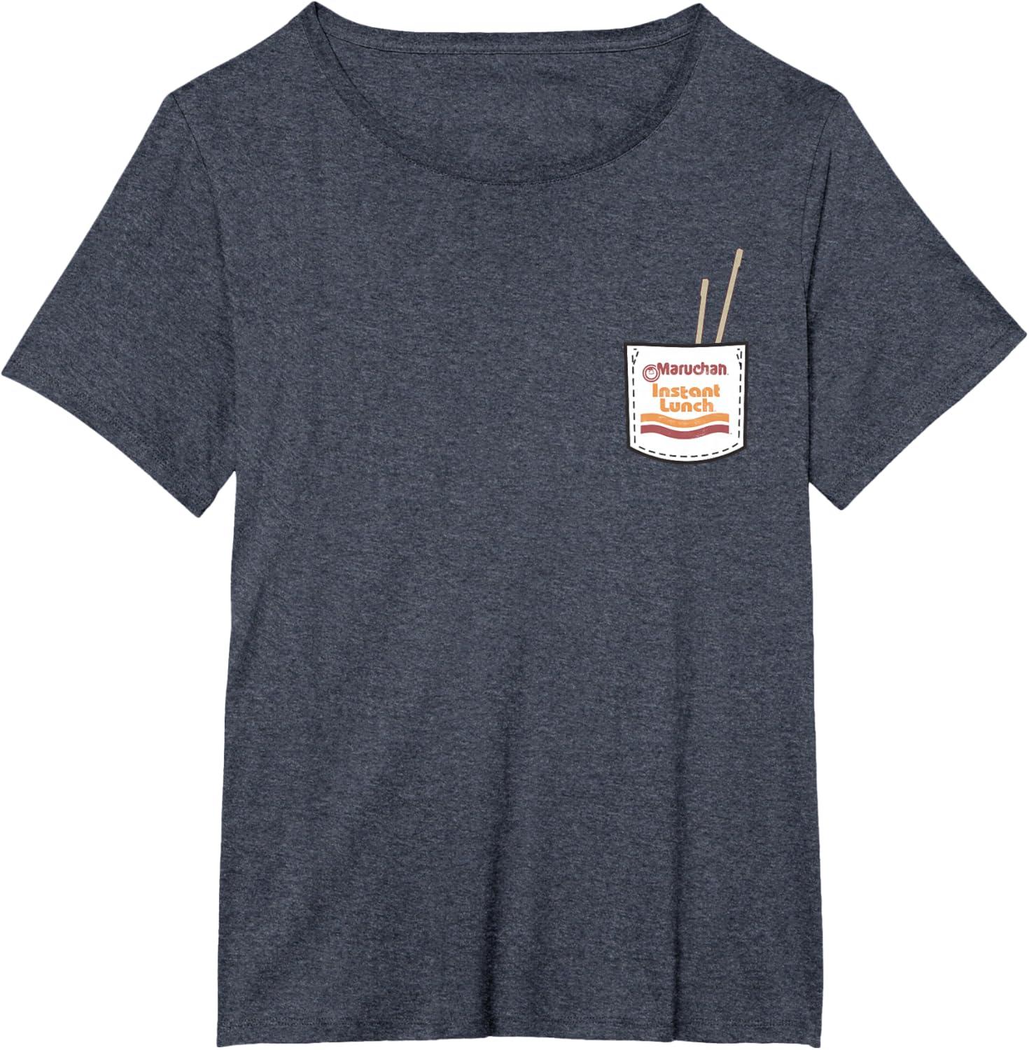 image:imageMaruchan Instant Lunch Pocket Chop Sticks TShirtHeather Blue