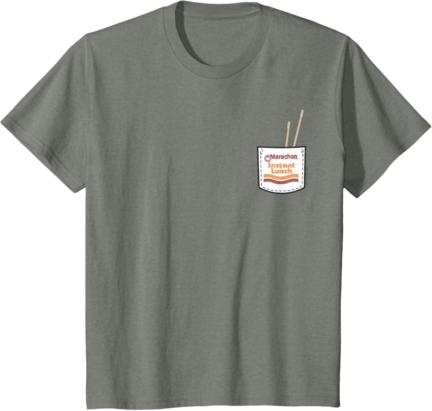 image:imageMaruchan Instant Lunch Pocket Chop Sticks TShirtOlive Heather