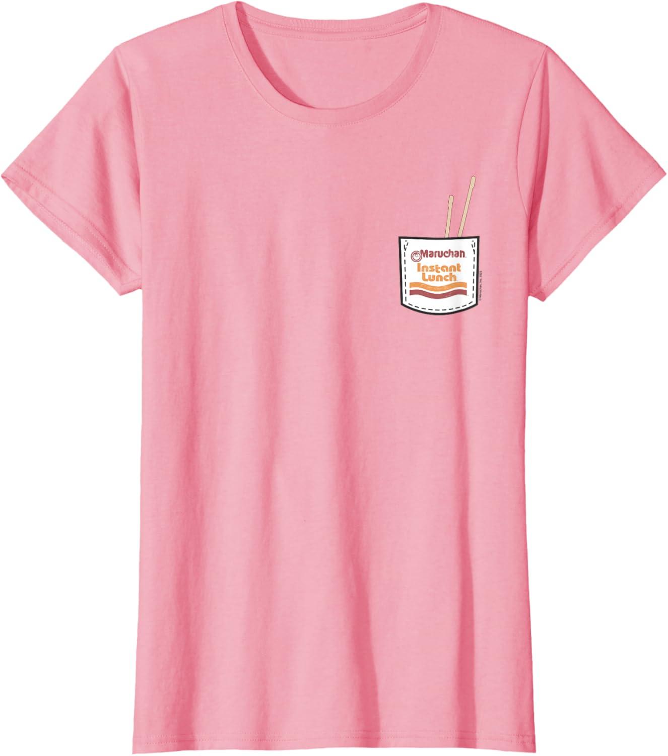 image:imageMaruchan Instant Lunch Pocket Chop Sticks TShirtPink