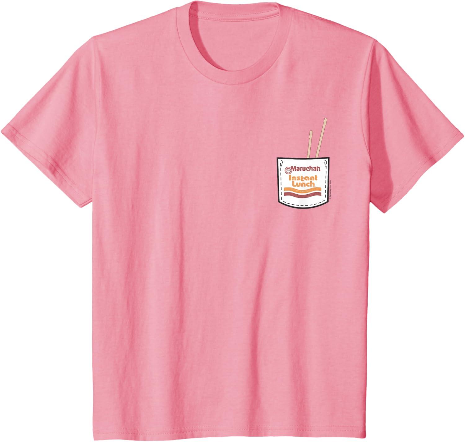 image:imageMaruchan Instant Lunch Pocket Chop Sticks TShirtPink