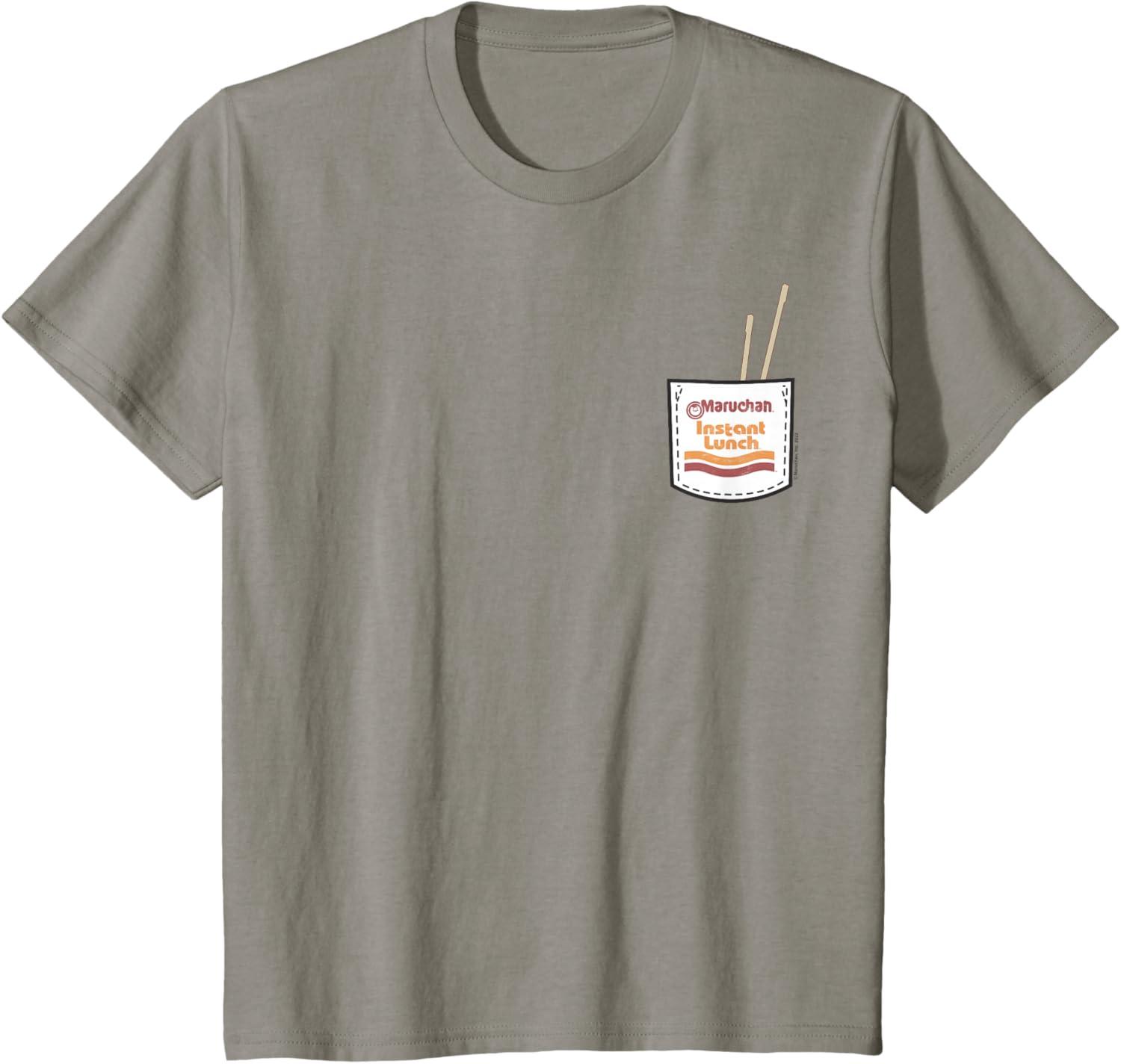 image:imageMaruchan Instant Lunch Pocket Chop Sticks TShirtSlate Grey