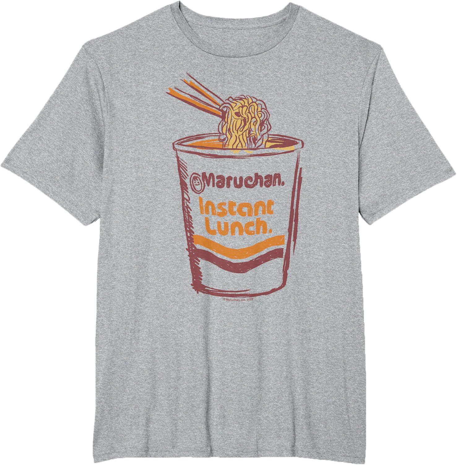 image:imageMaruchan Instant Lunch Ramen Cup Art Logo TShirtHeather Grey