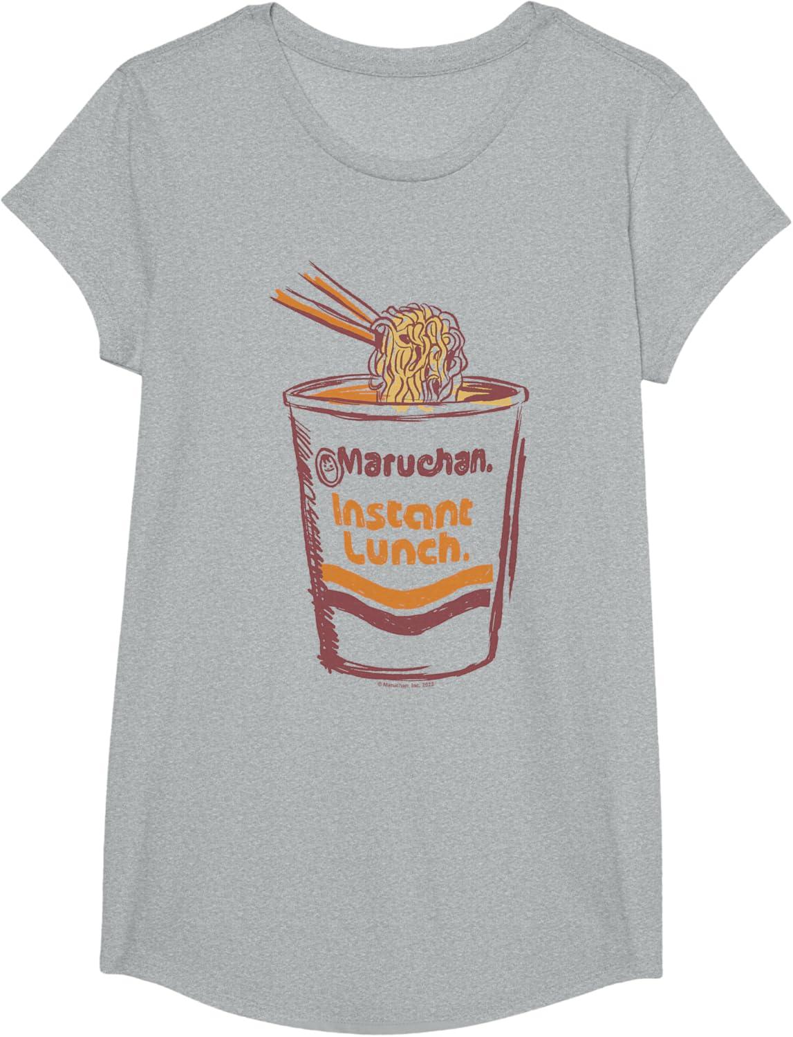 image:imageMaruchan Instant Lunch Ramen Cup Art Logo TShirtHeather Grey