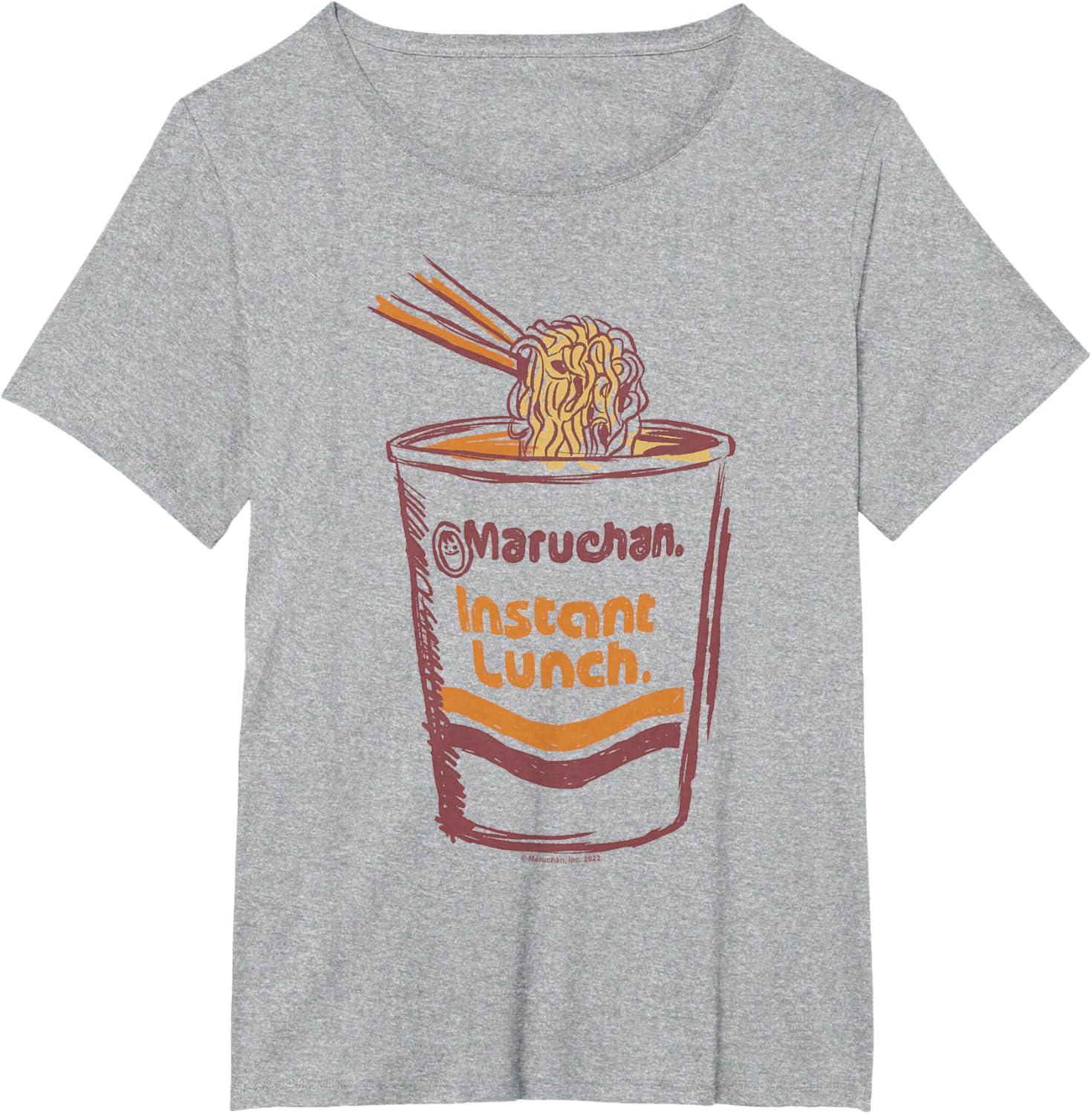 image:imageMaruchan Instant Lunch Ramen Cup Art Logo TShirtHeather Grey