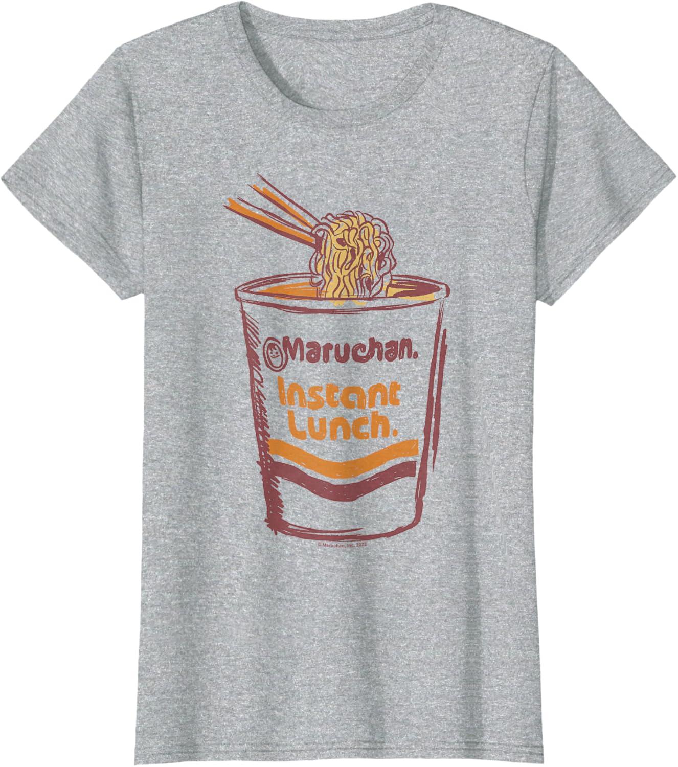 image:imageMaruchan Instant Lunch Ramen Cup Art Logo TShirtHeather Grey