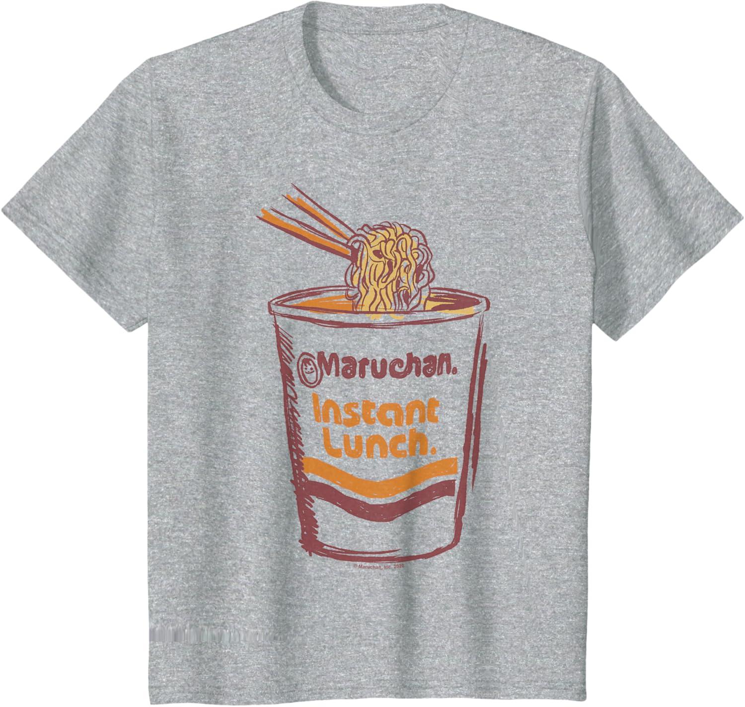 image:imageMaruchan Instant Lunch Ramen Cup Art Logo TShirtHeather Grey