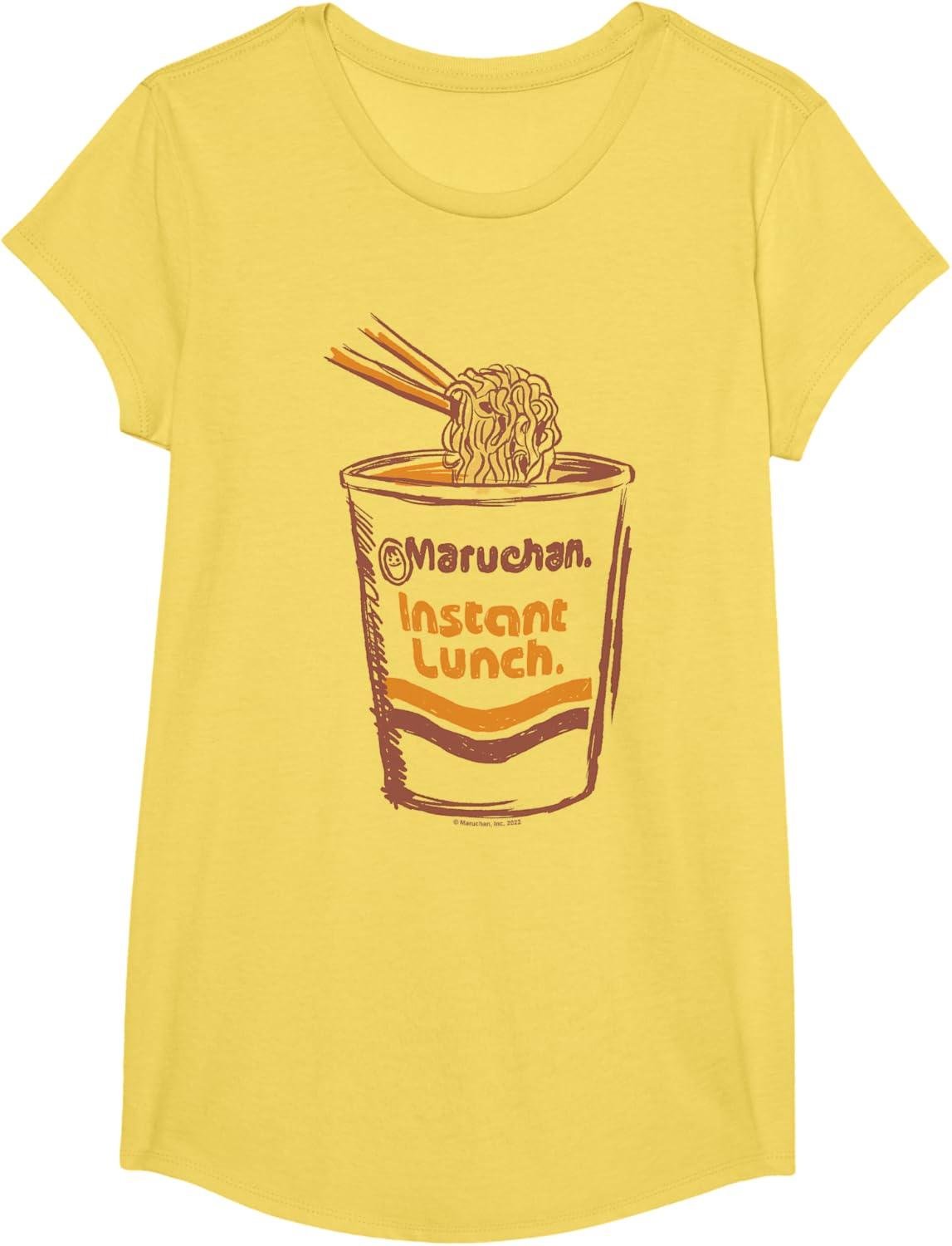 image:imageMaruchan Instant Lunch Ramen Cup Art Logo TShirtLemon Yellow