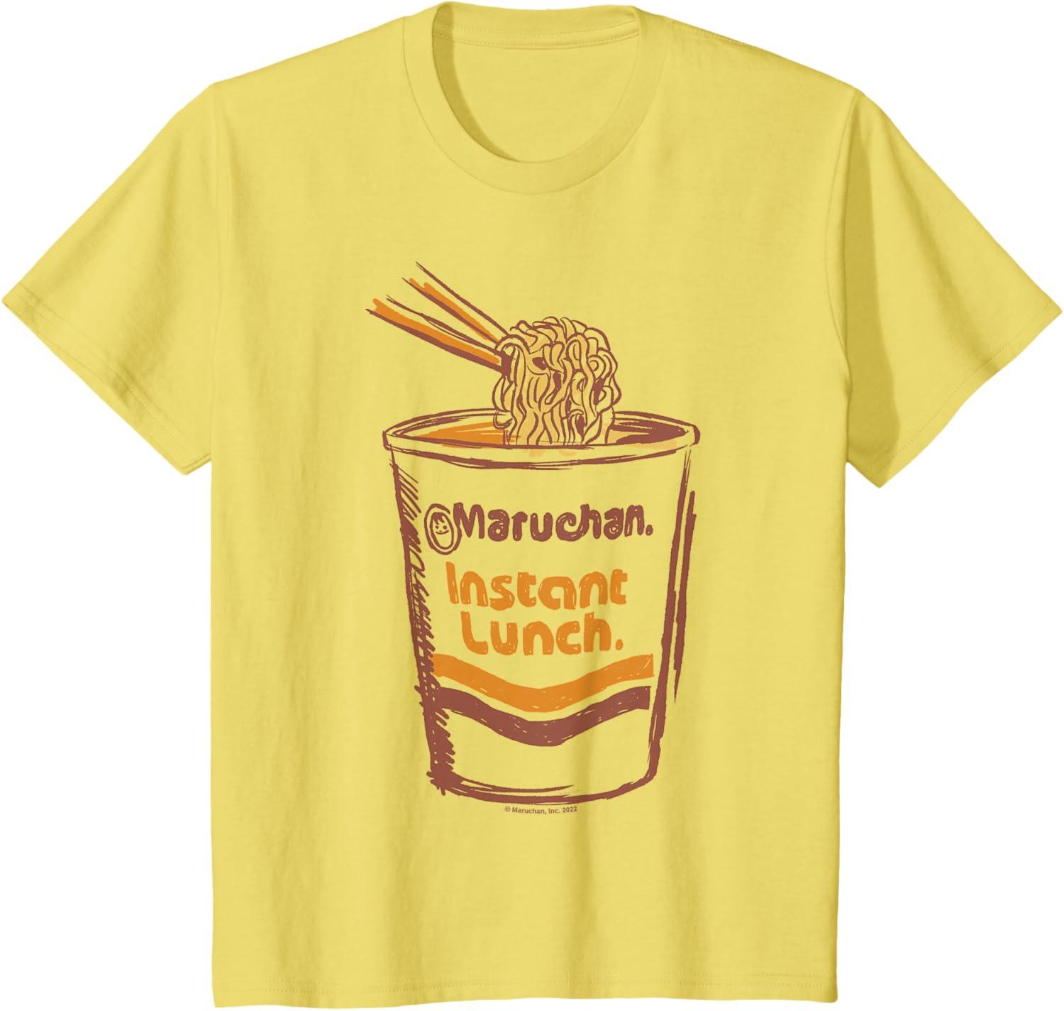 image:imageMaruchan Instant Lunch Ramen Cup Art Logo TShirtLemon Yellow
