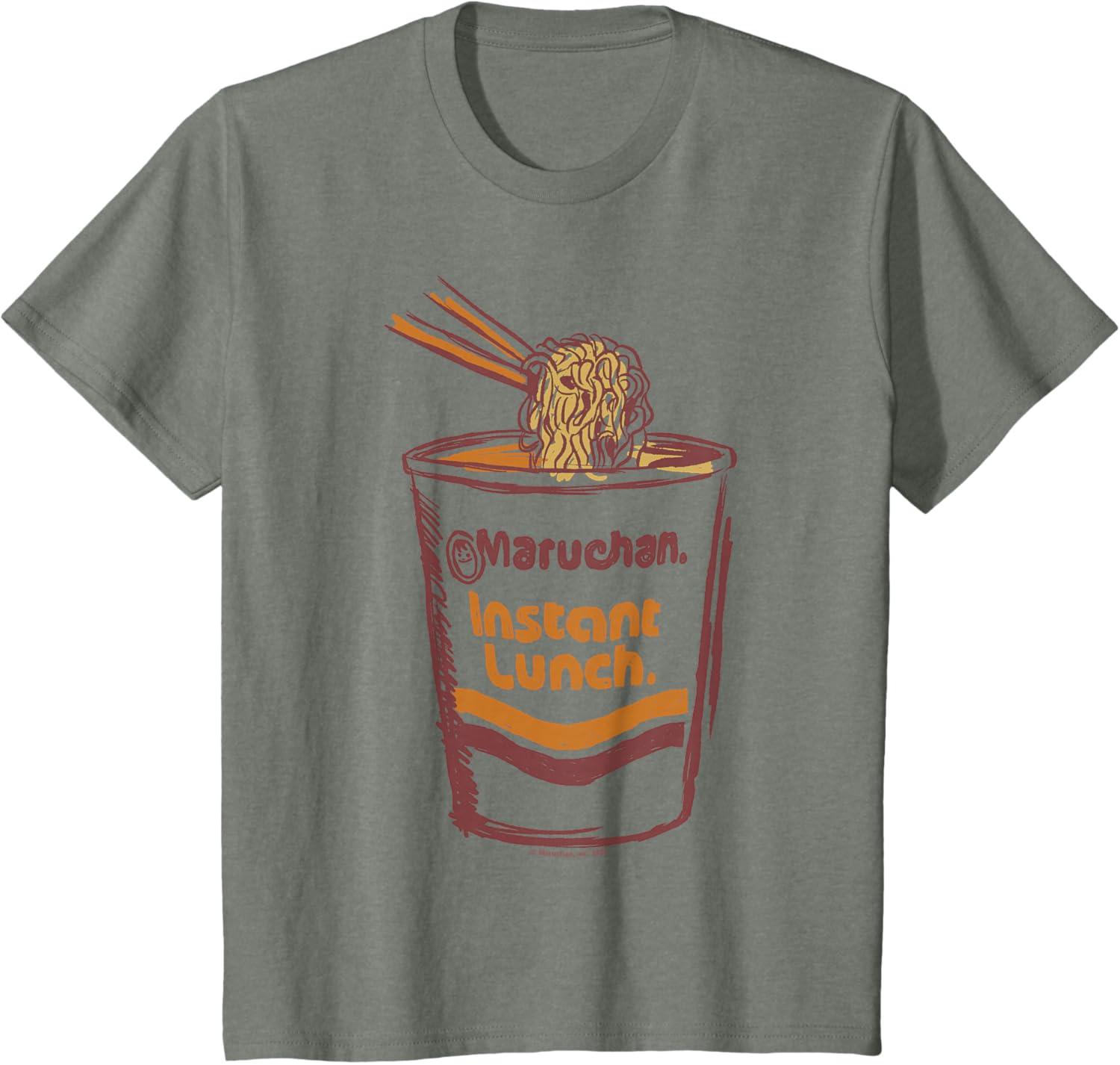image:imageMaruchan Instant Lunch Ramen Cup Art Logo TShirtOlive Heather