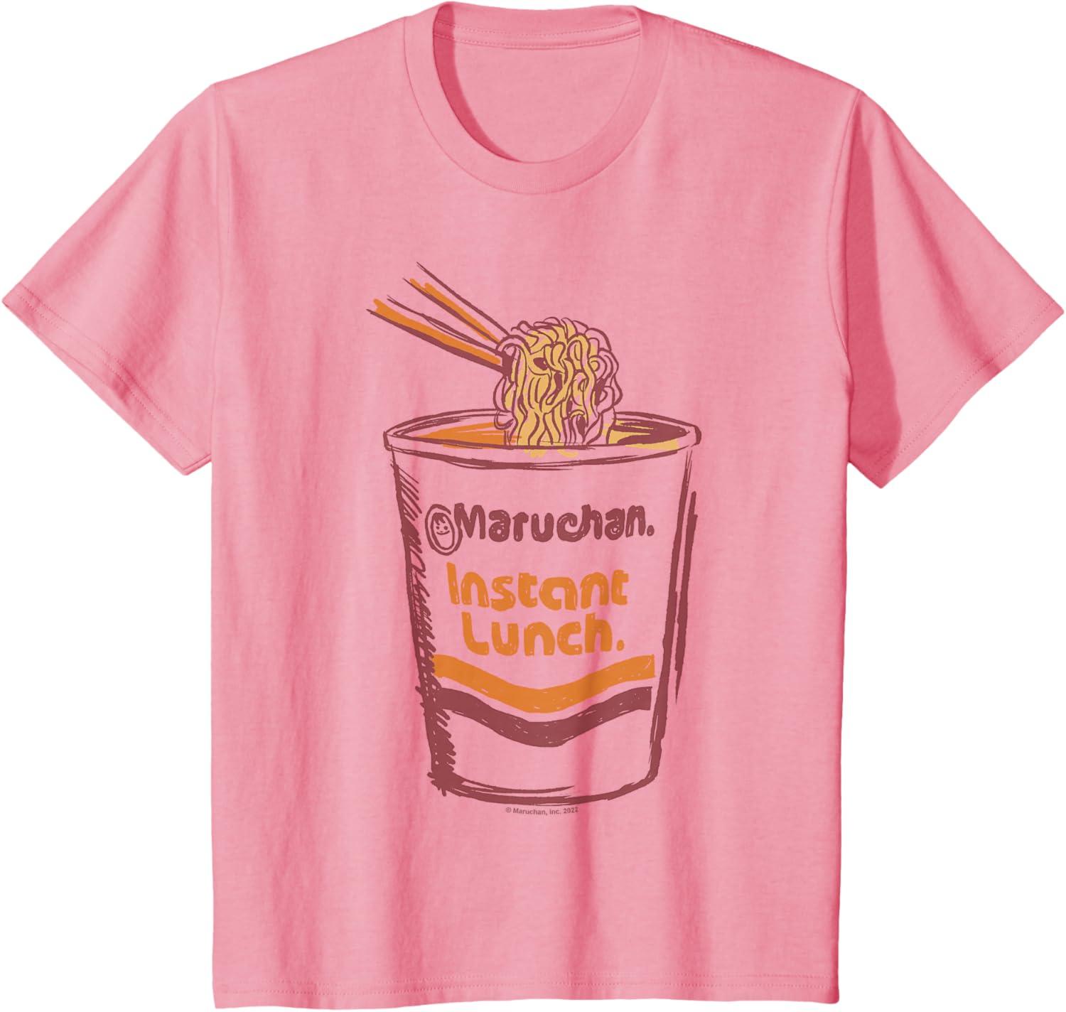 image:imageMaruchan Instant Lunch Ramen Cup Art Logo TShirtPink