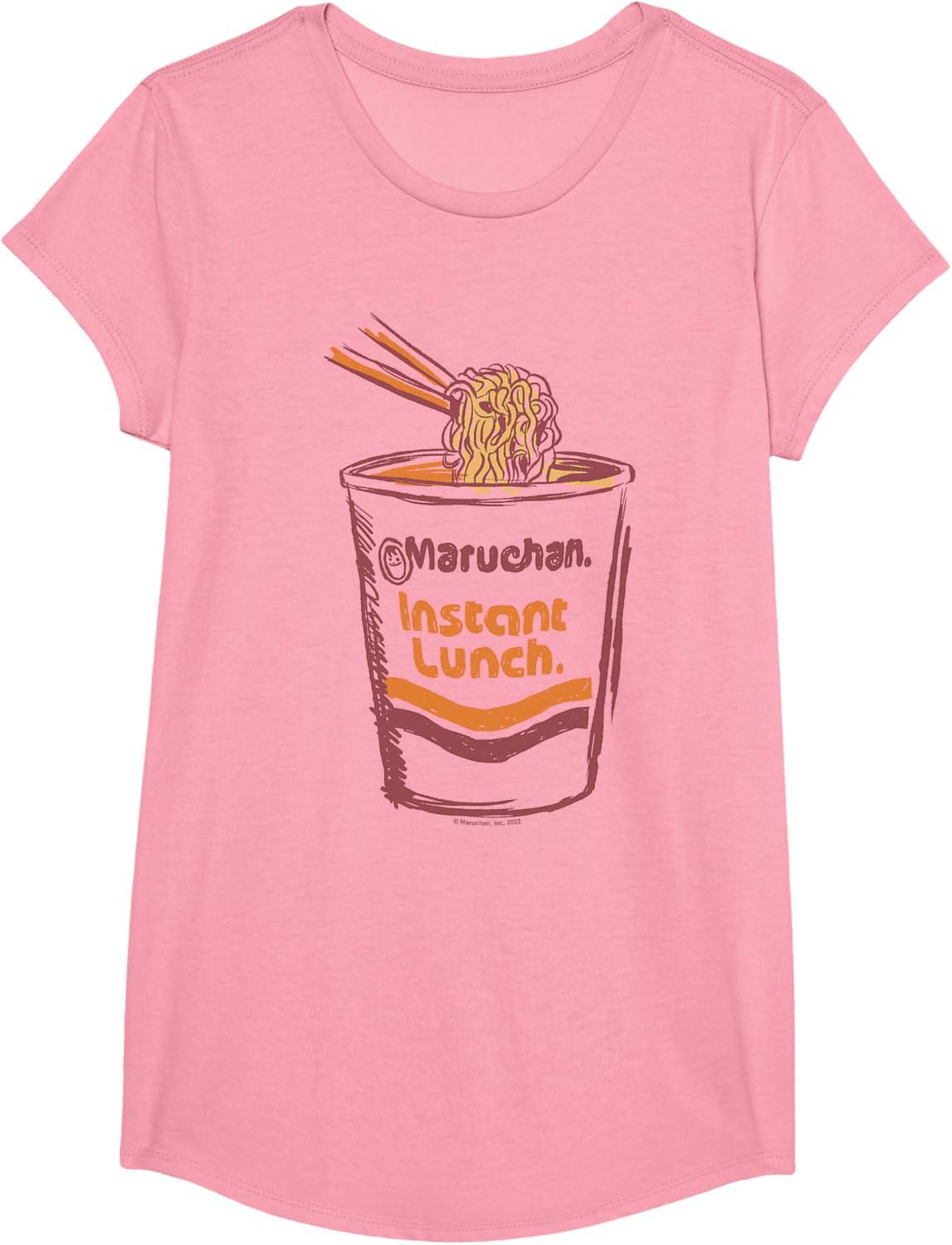 image:imageMaruchan Instant Lunch Ramen Cup Art Logo TShirtPink