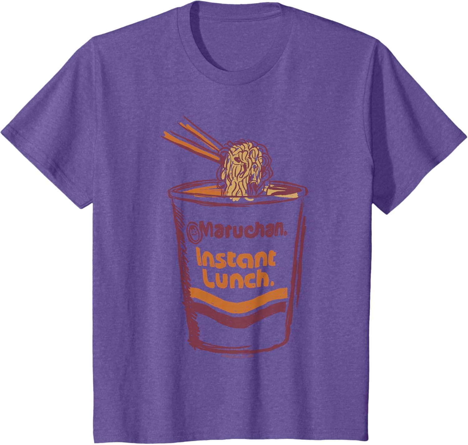 image:imageMaruchan Instant Lunch Ramen Cup Art Logo TShirtPurple Heather