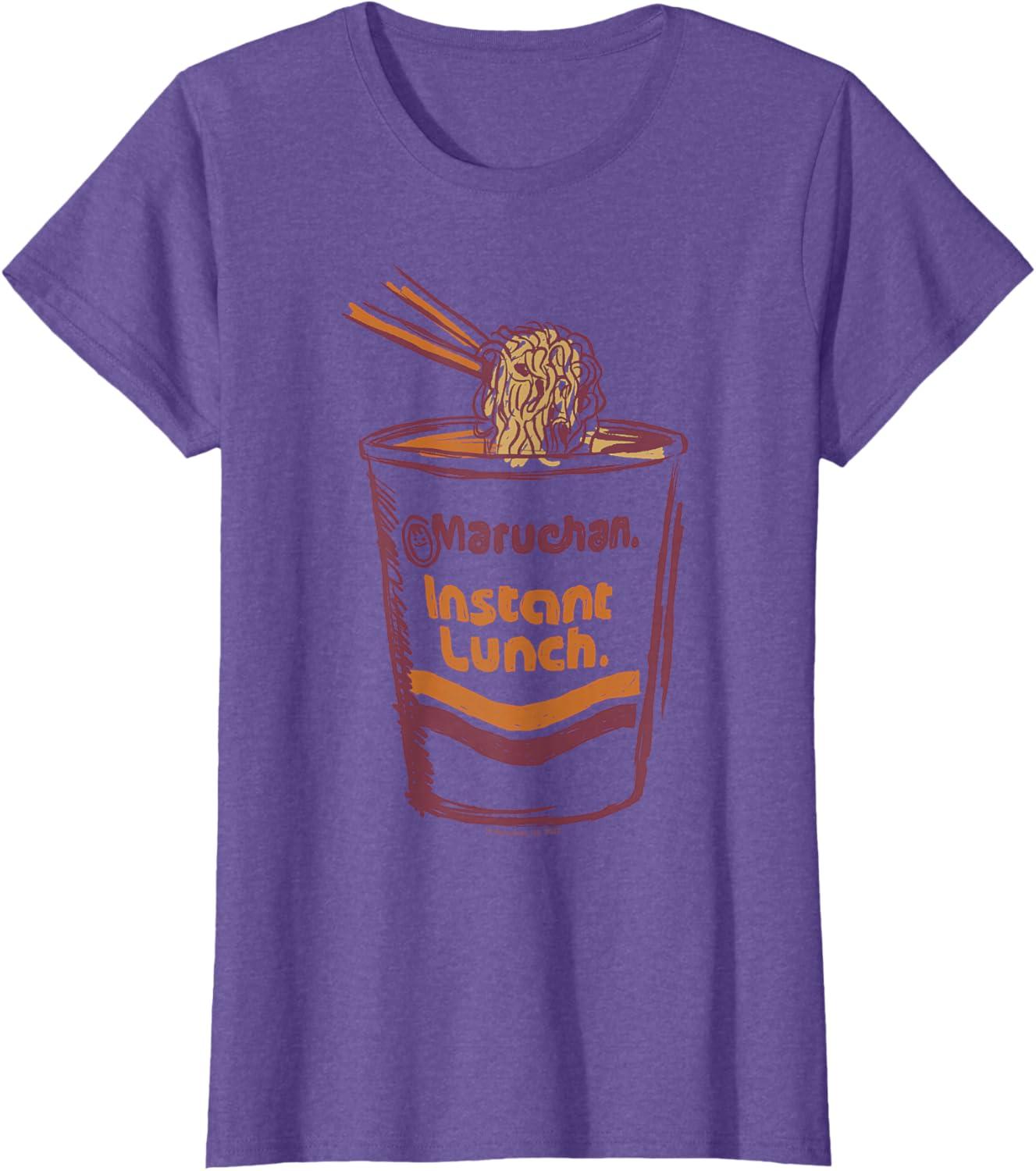 image:imageMaruchan Instant Lunch Ramen Cup Art Logo TShirtPurple Heather