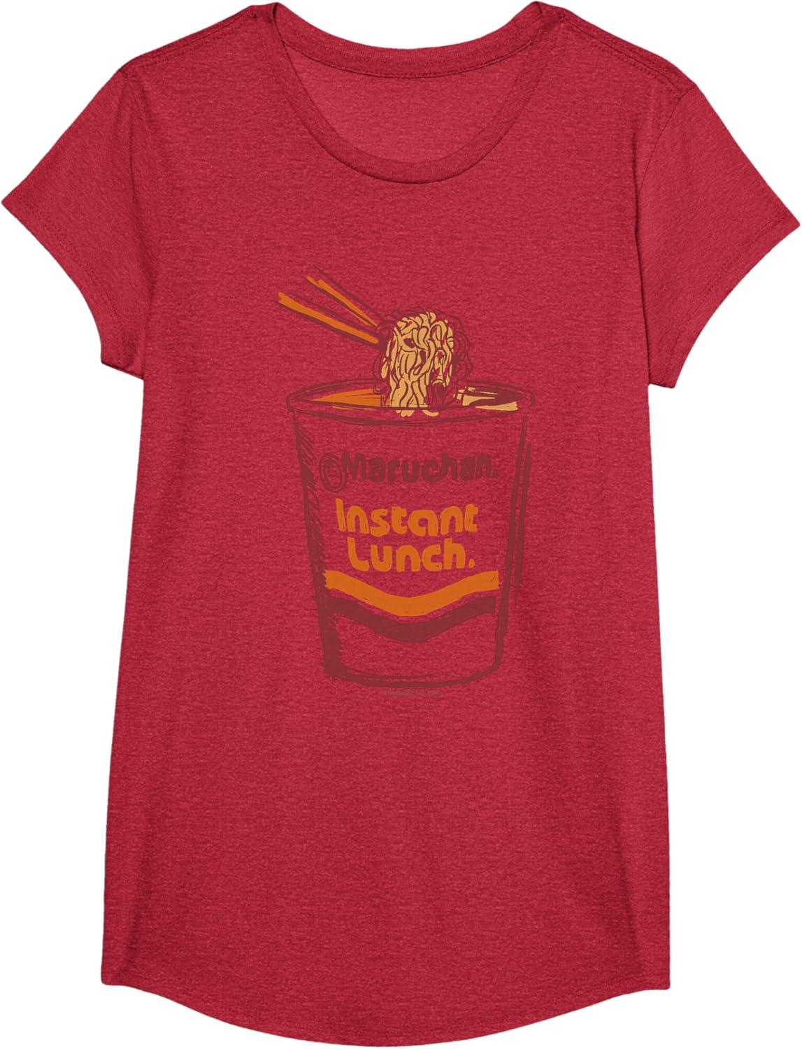 image:imageMaruchan Instant Lunch Ramen Cup Art Logo TShirtRed Heather