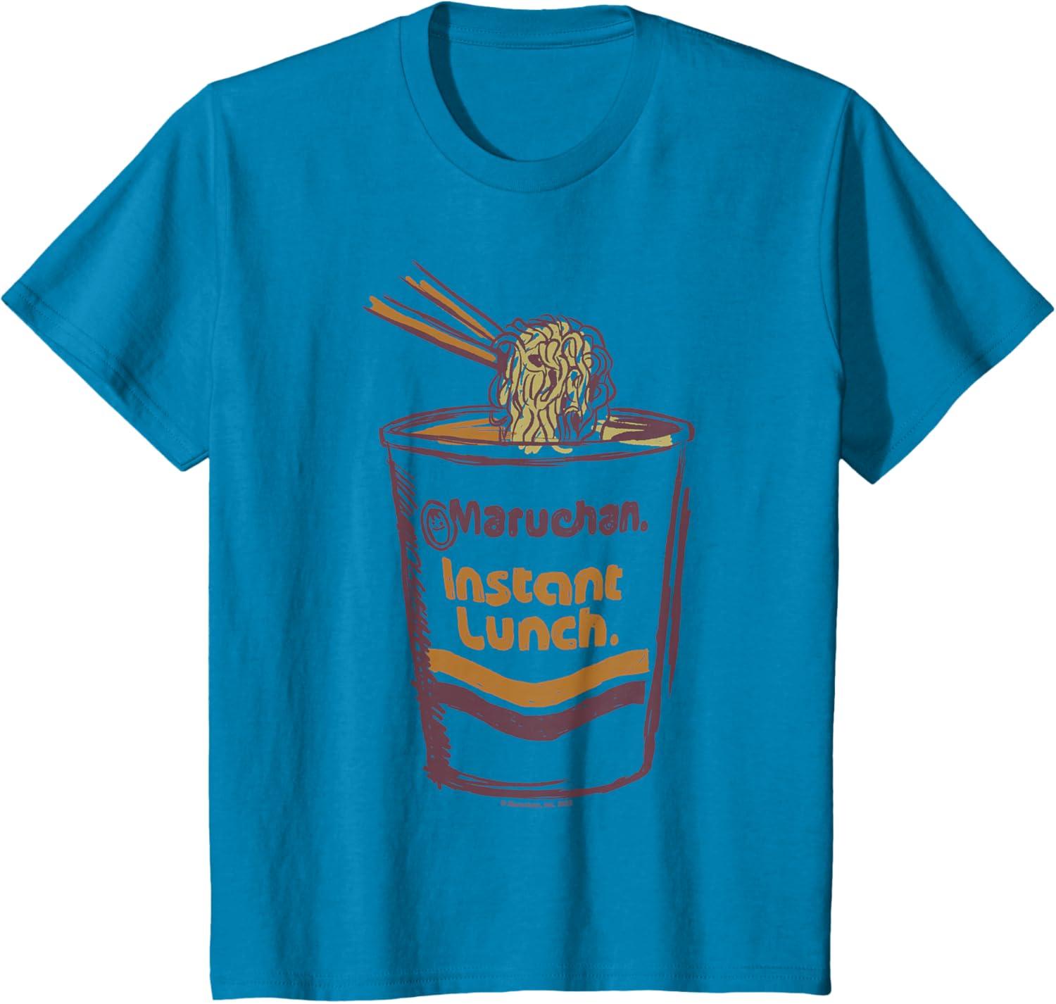 image:imageMaruchan Instant Lunch Ramen Cup Art Logo TShirtSapphire Blue