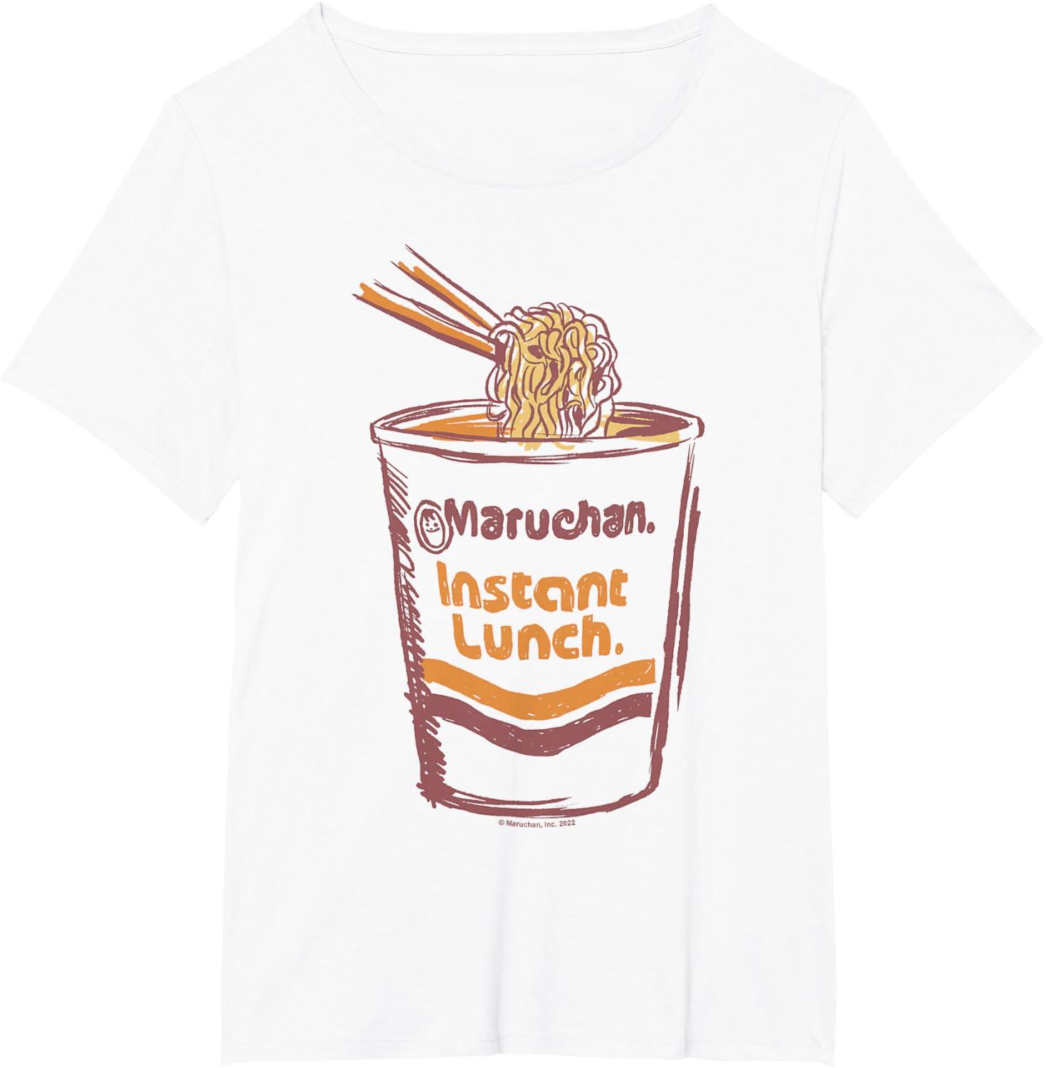 image:imageMaruchan Instant Lunch Ramen Cup Art Logo TShirtWhite