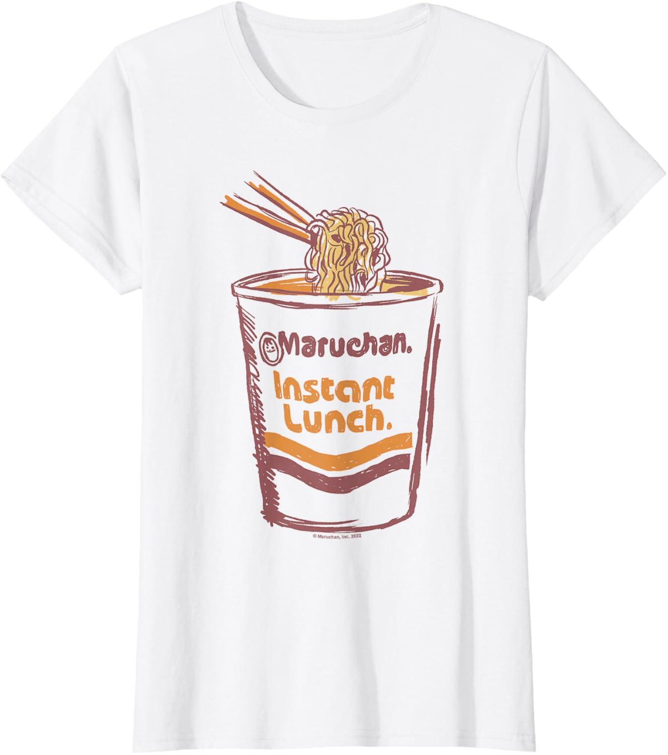 image:imageMaruchan Instant Lunch Ramen Cup Art Logo TShirtWhite